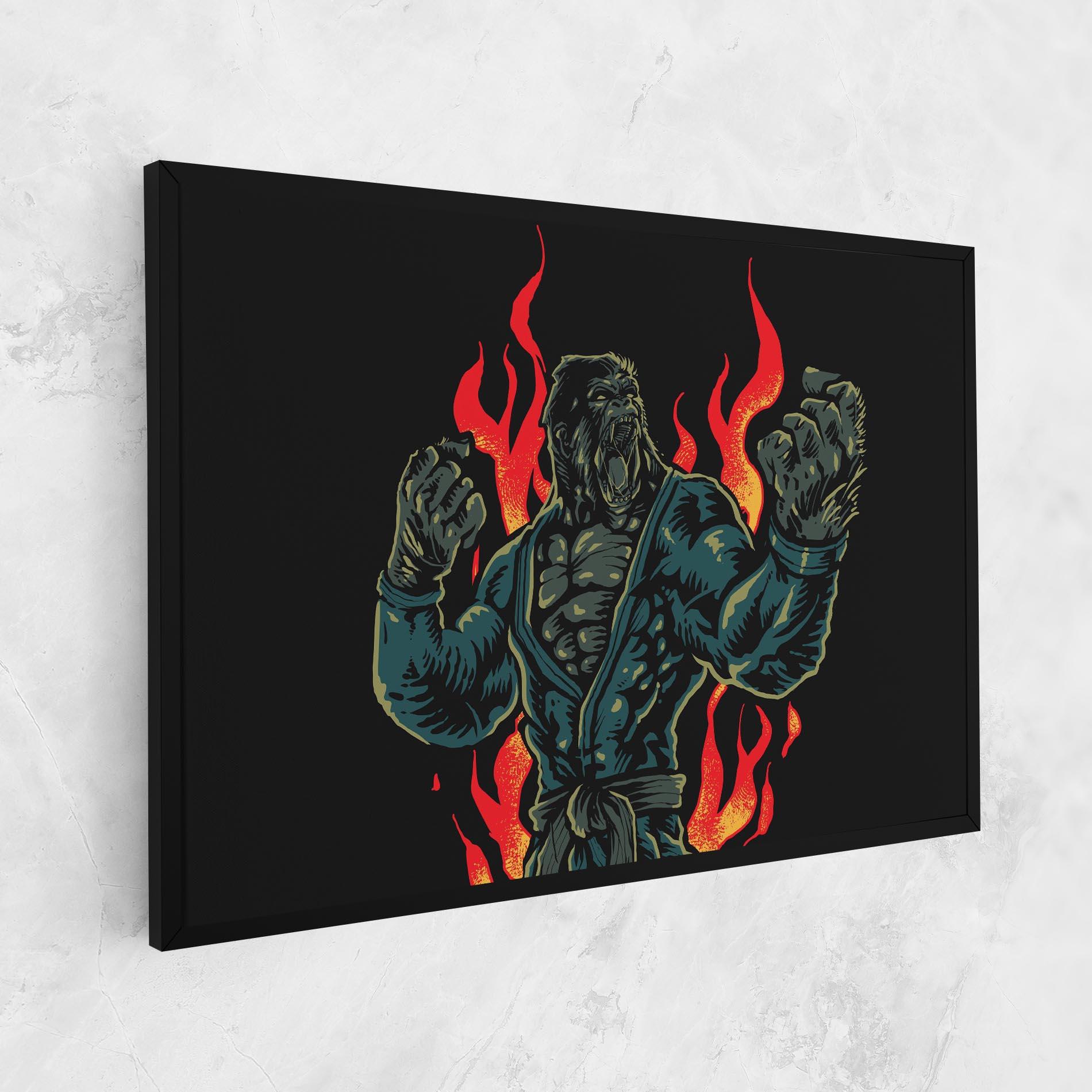 Tablou Canvas Gorilla Box Fighter mockup 1