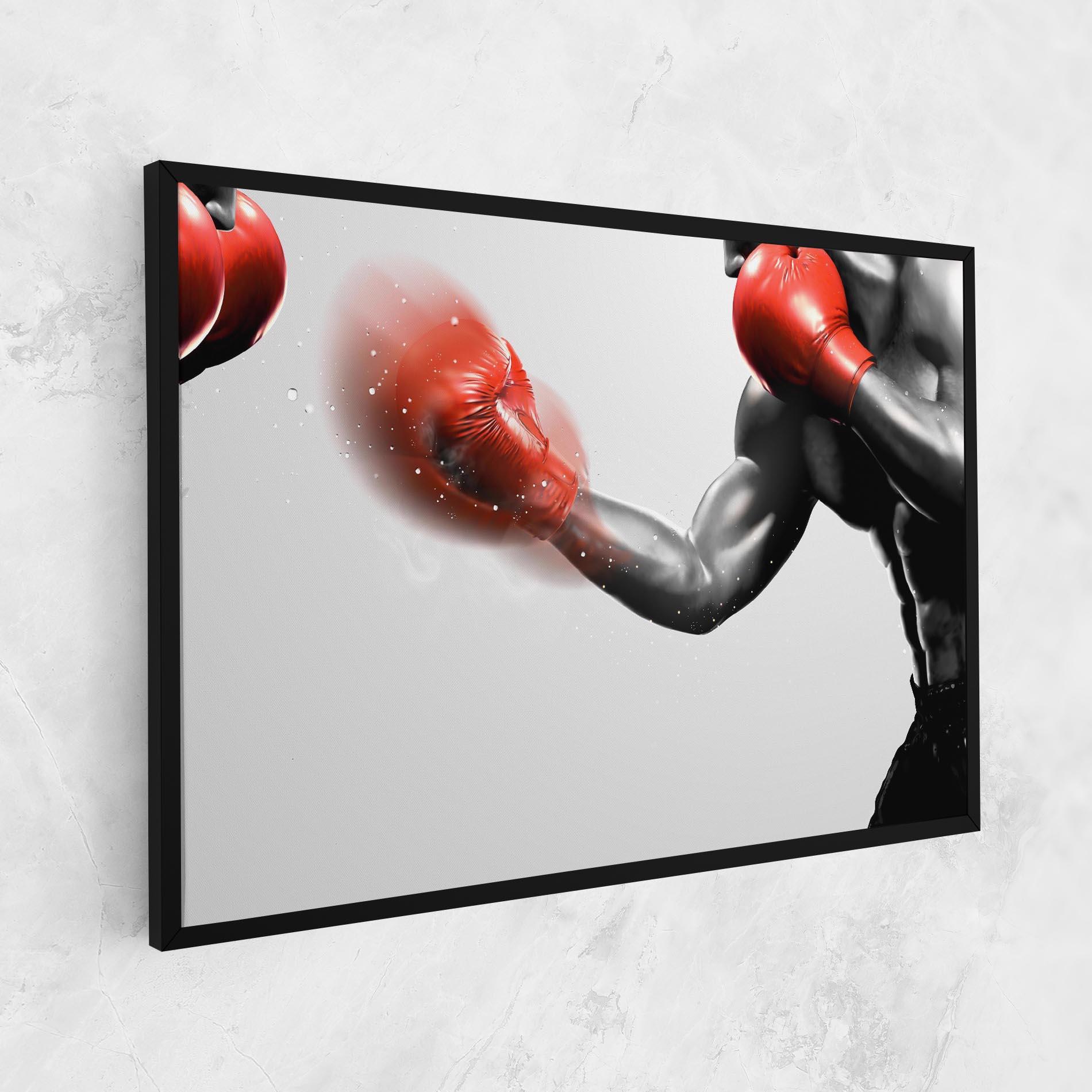 Tablou Canvas Red Smoke Box mockup 1