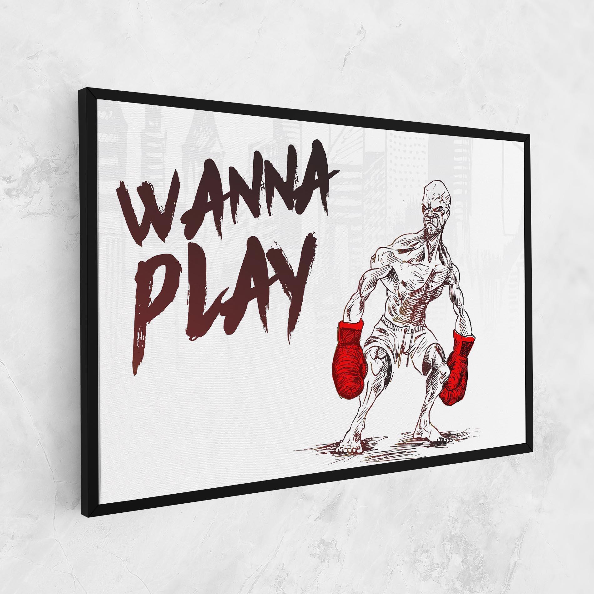 Tablou Canvas Wanna Play Box mockup 1