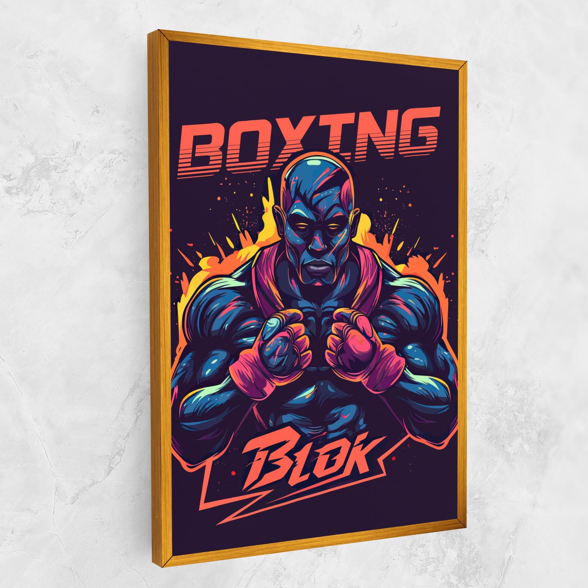 Tablou Canvas Boxing Blok mockup 1