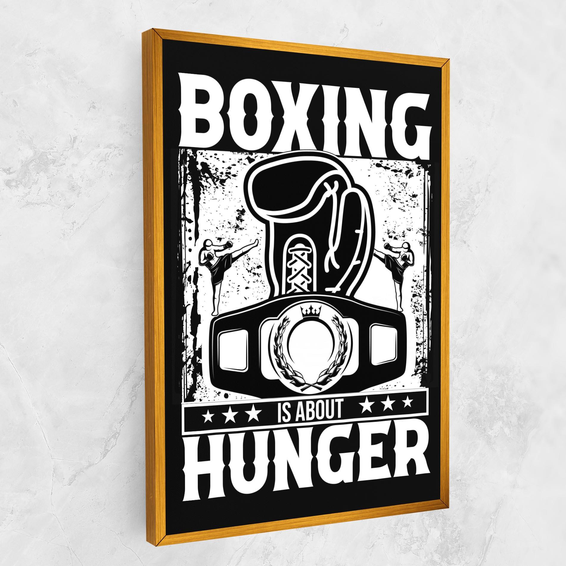Tablou Canvas Boxing Hunger mockup 1