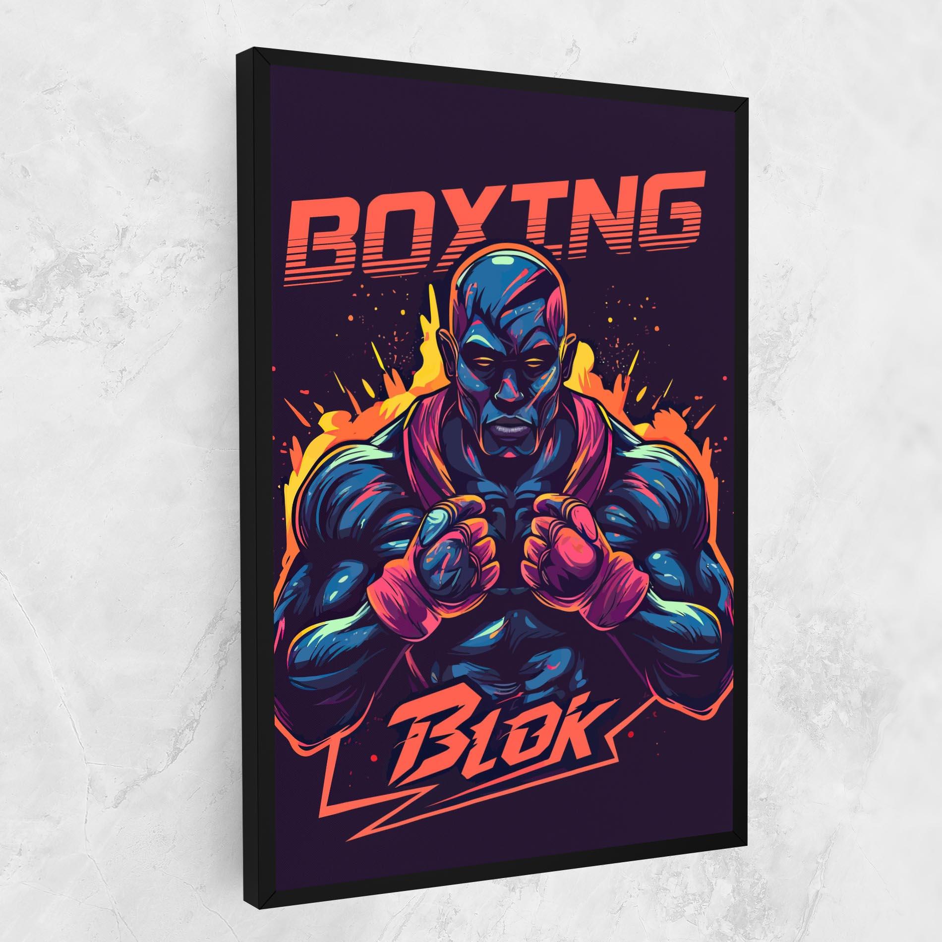 Tablou Canvas Boxing Blok mockup 1