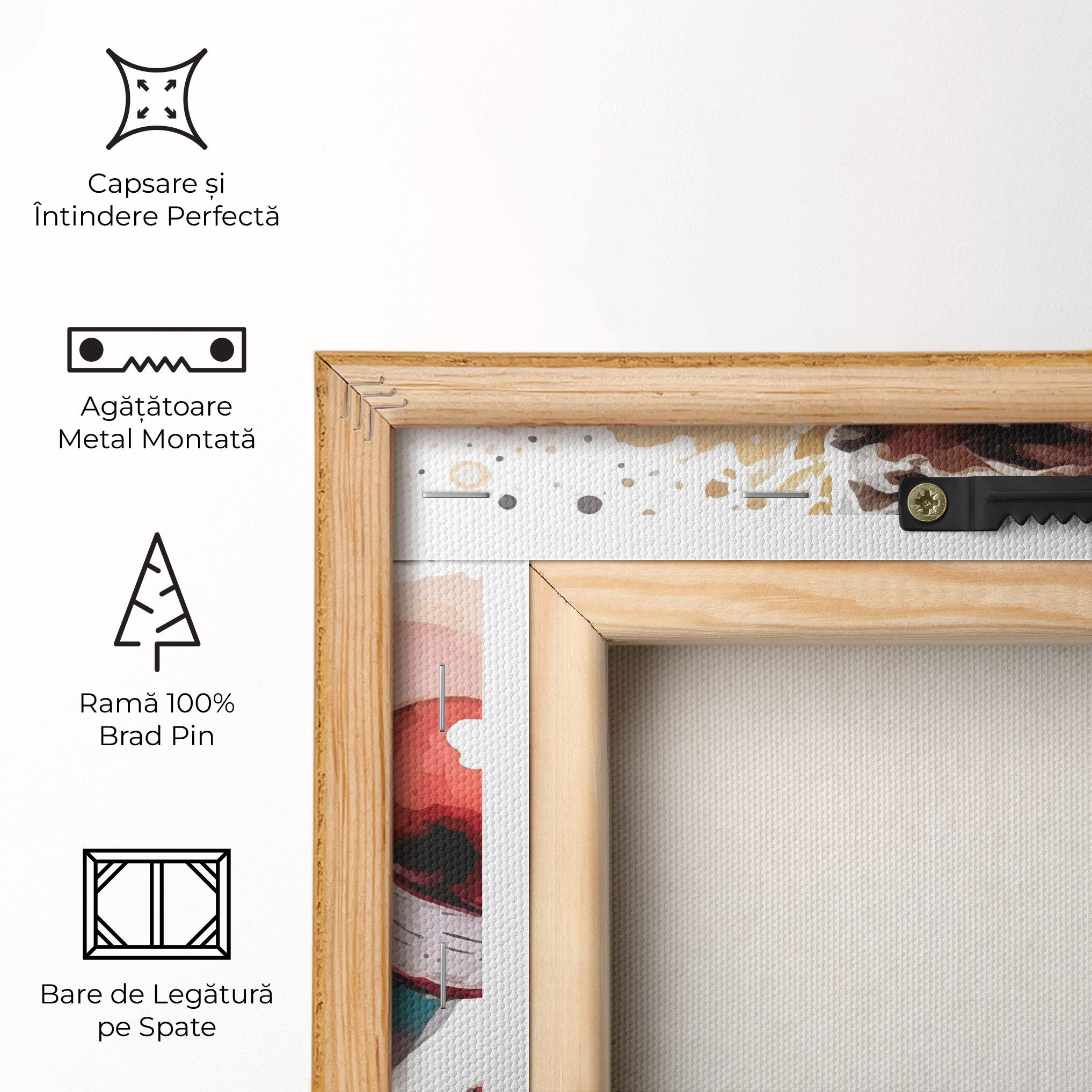 Tablou Canvas Boxing Cream Green mockup 5