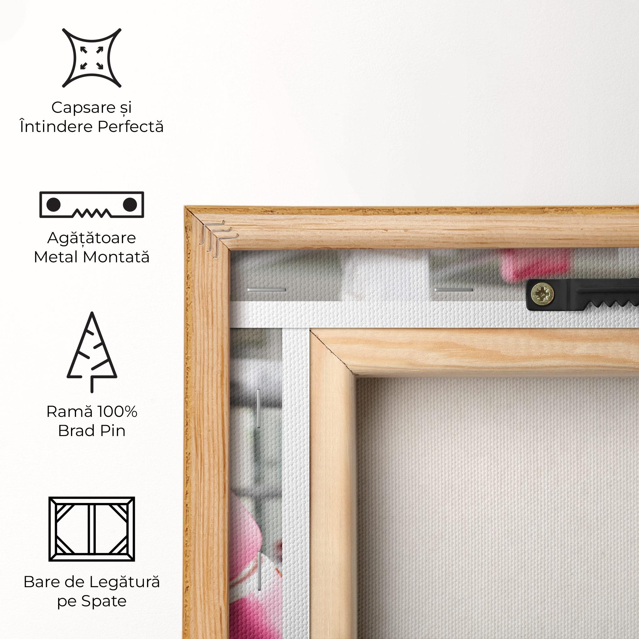 Tablou Canvas Pink Boxing Gloves mockup 5