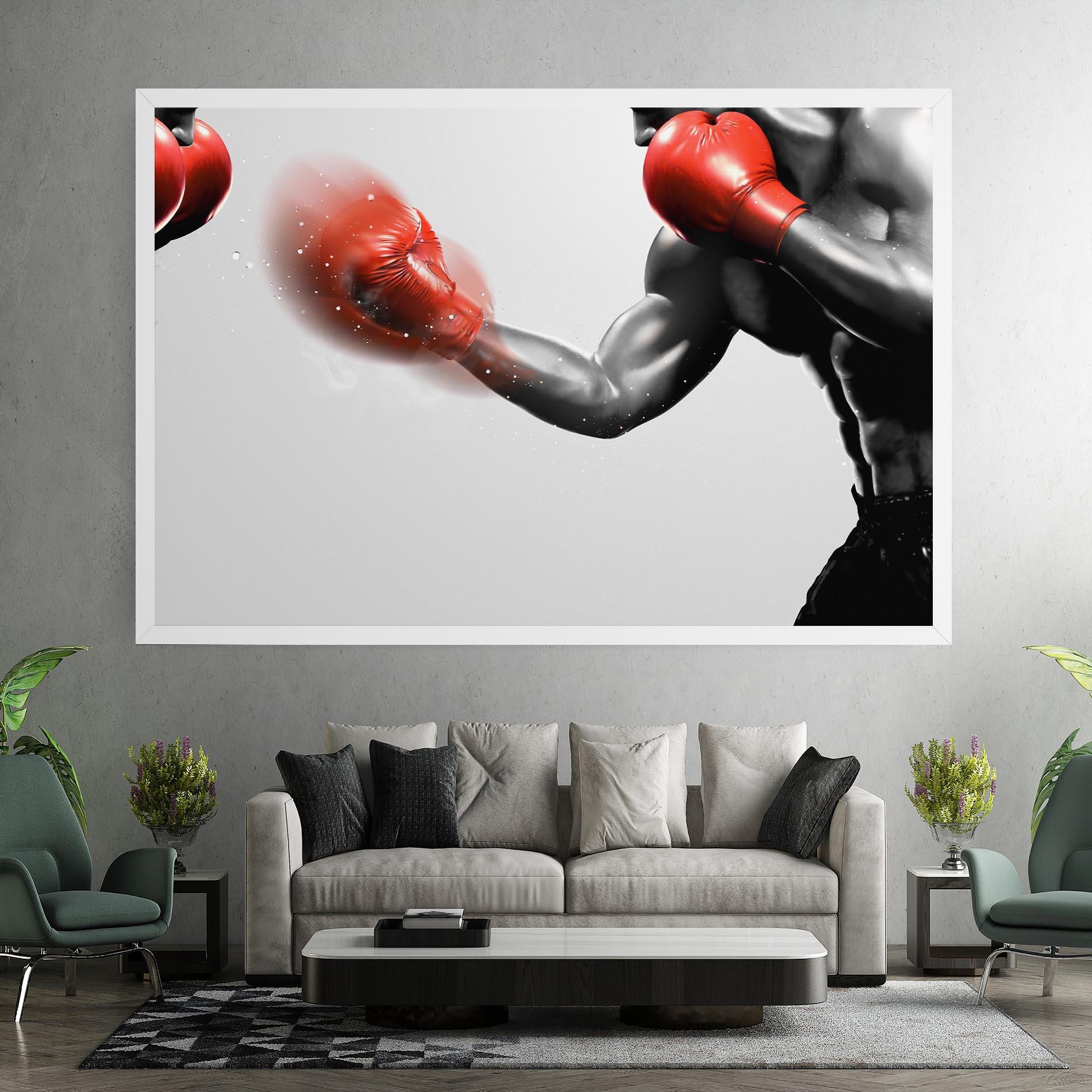 Tablou Canvas Red Smoke Box mockup 7