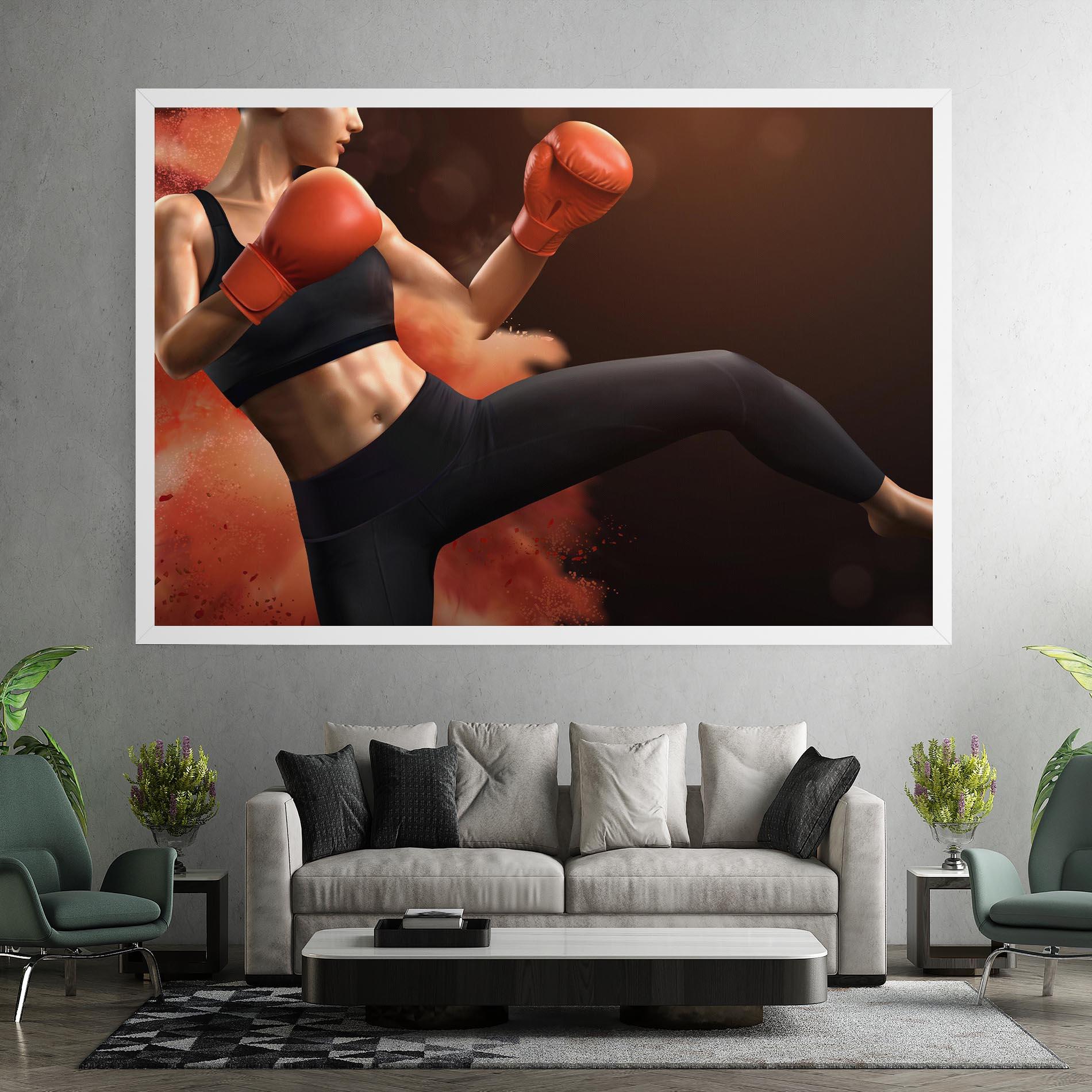 Tablou Canvas Woman Box mockup 7