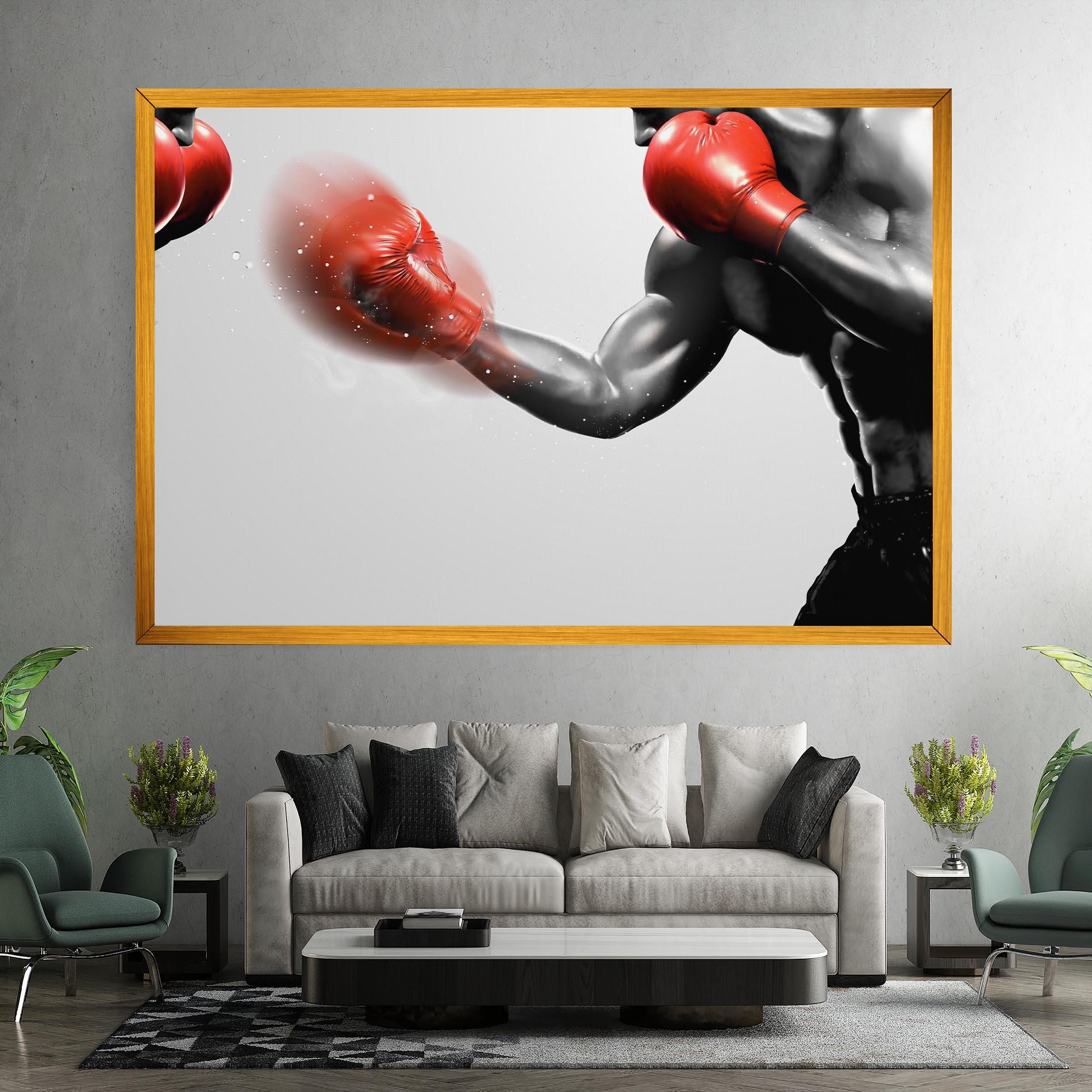 Tablou Canvas Red Smoke Box mockup 7