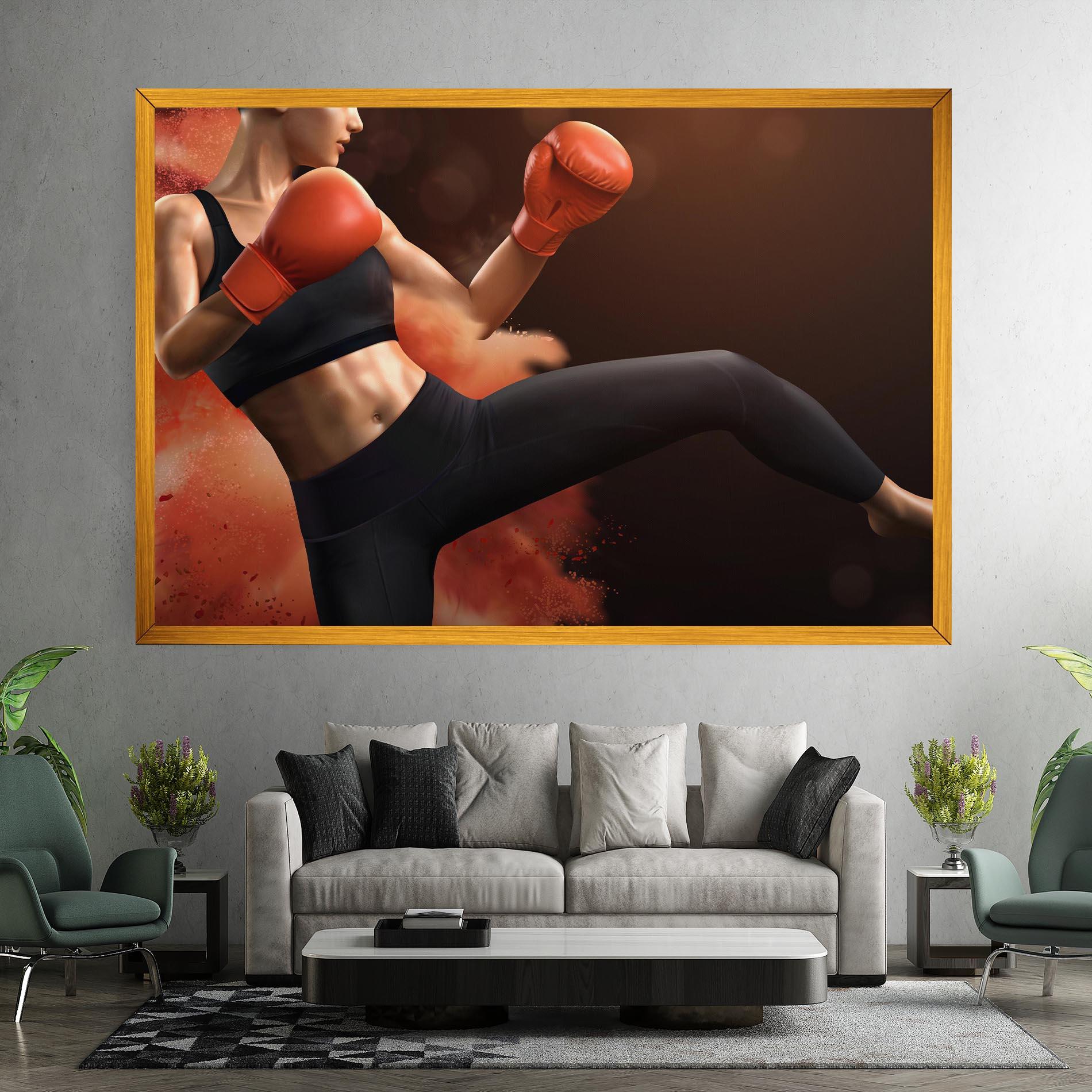 Tablou Canvas Woman Box mockup 7