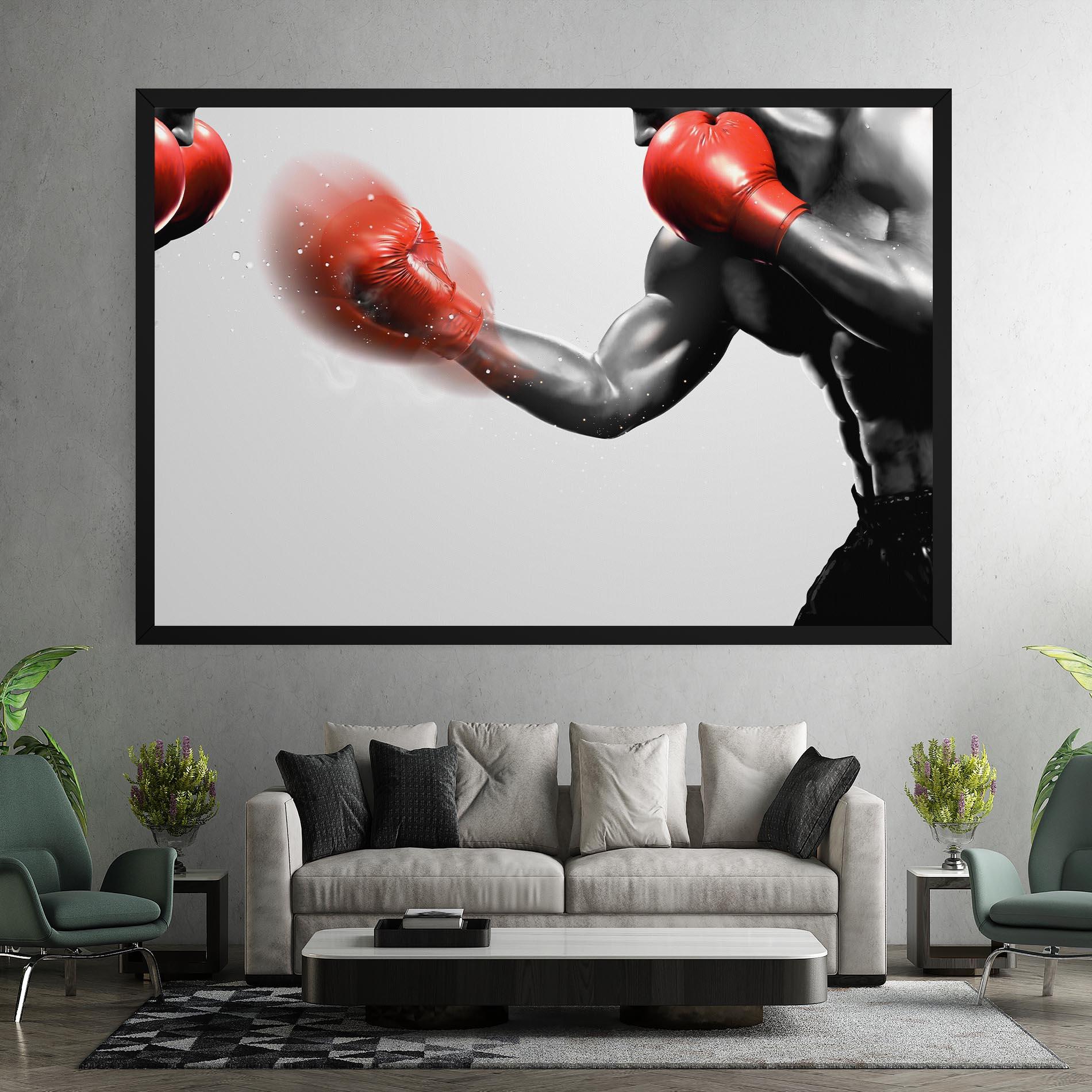 Tablou Canvas Red Smoke Box mockup 7