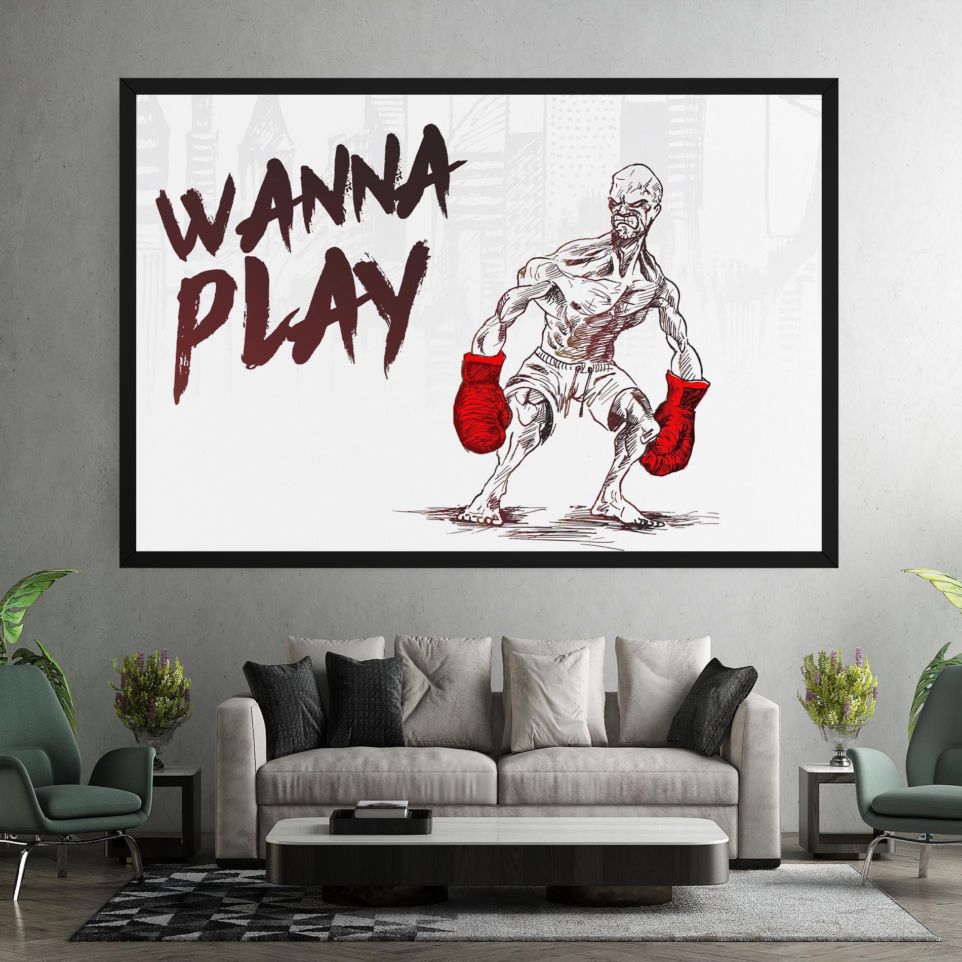 Tablou Canvas Wanna Play Box mockup 7