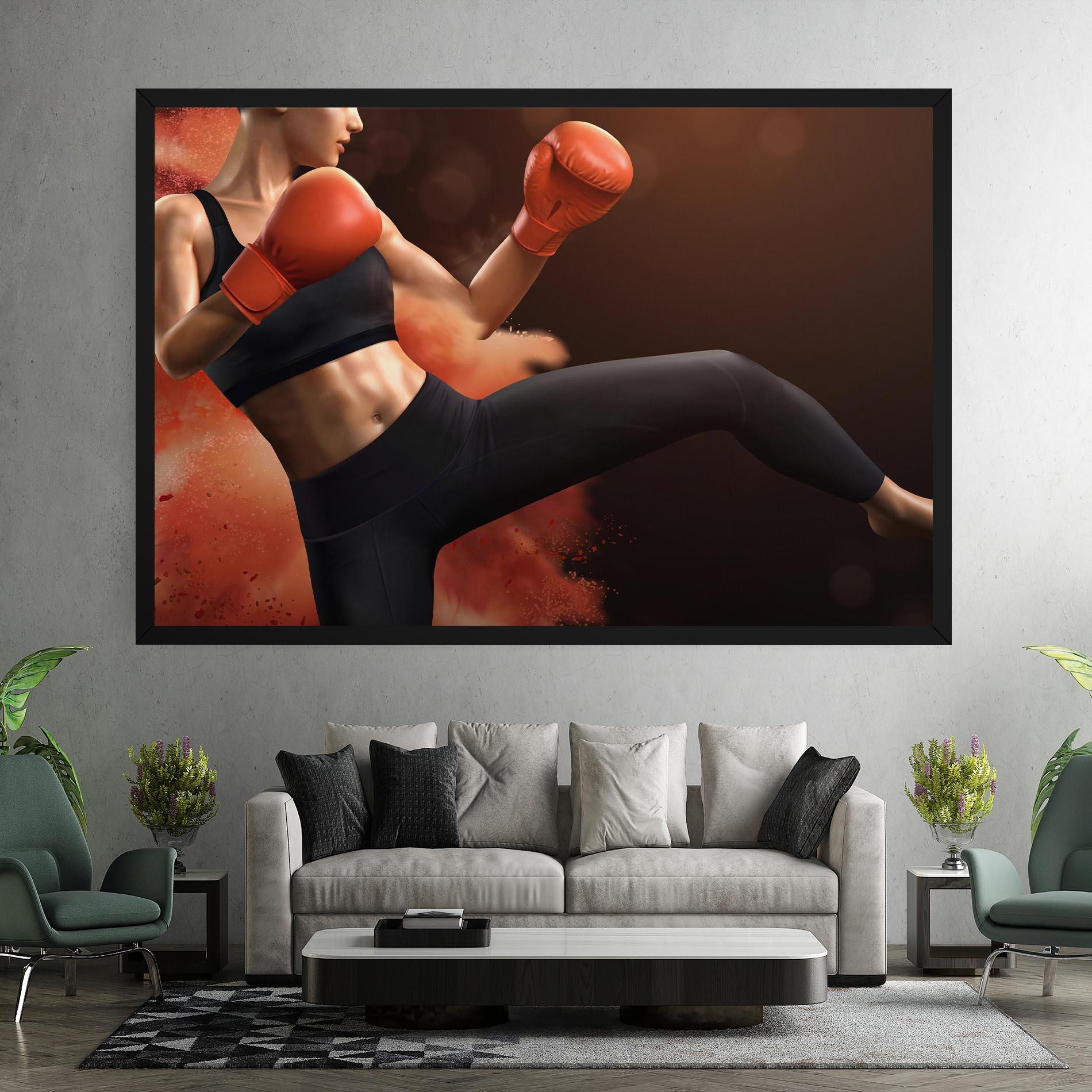 Tablou Canvas Woman Box mockup 7