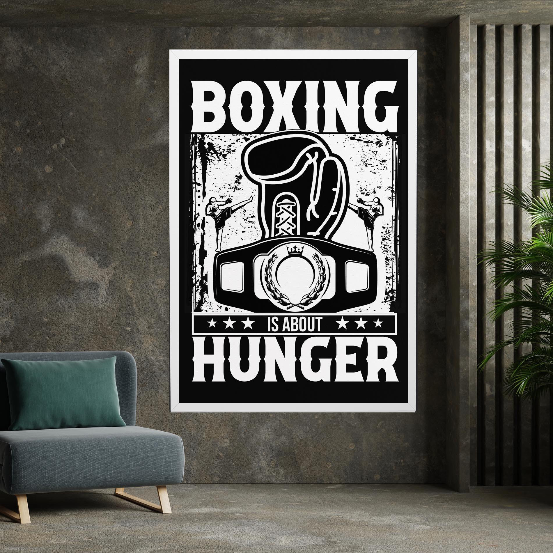 Tablou Canvas Boxing Hunger mockup 7