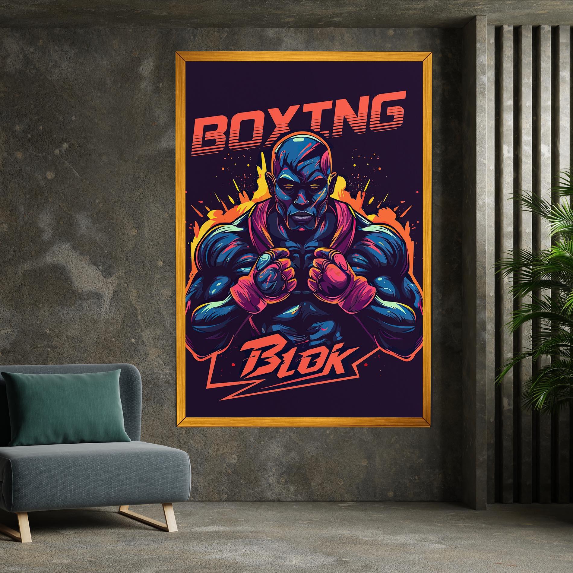 Tablou Canvas Boxing Blok mockup 7