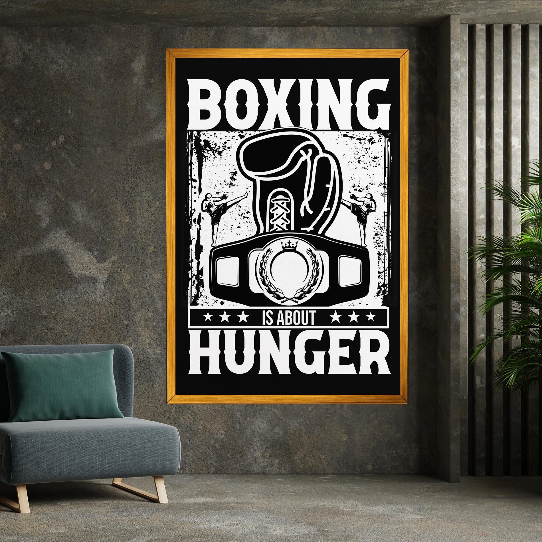 Tablou Canvas Boxing Hunger mockup 7