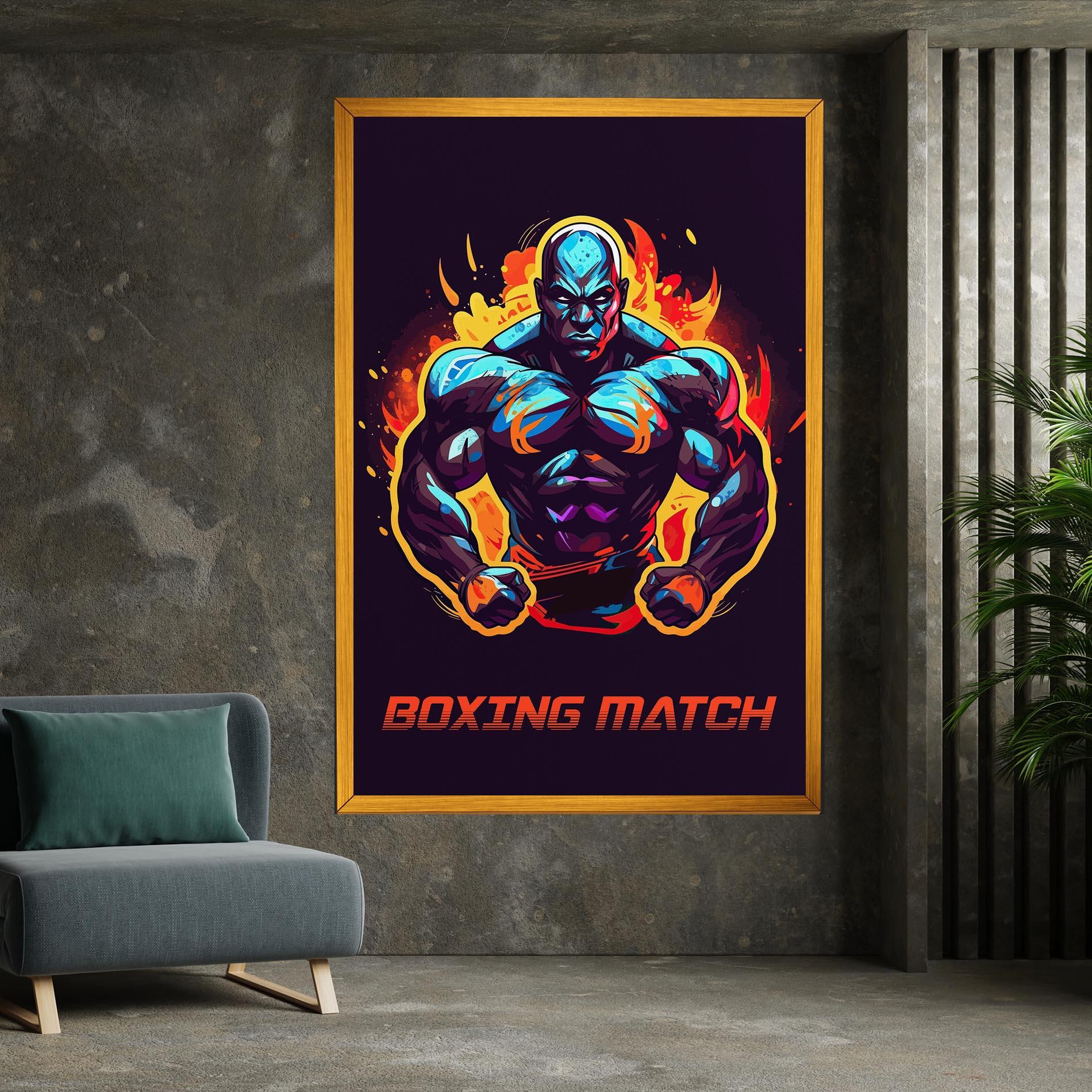 Tablou Canvas Boxing Strong Match mockup 7