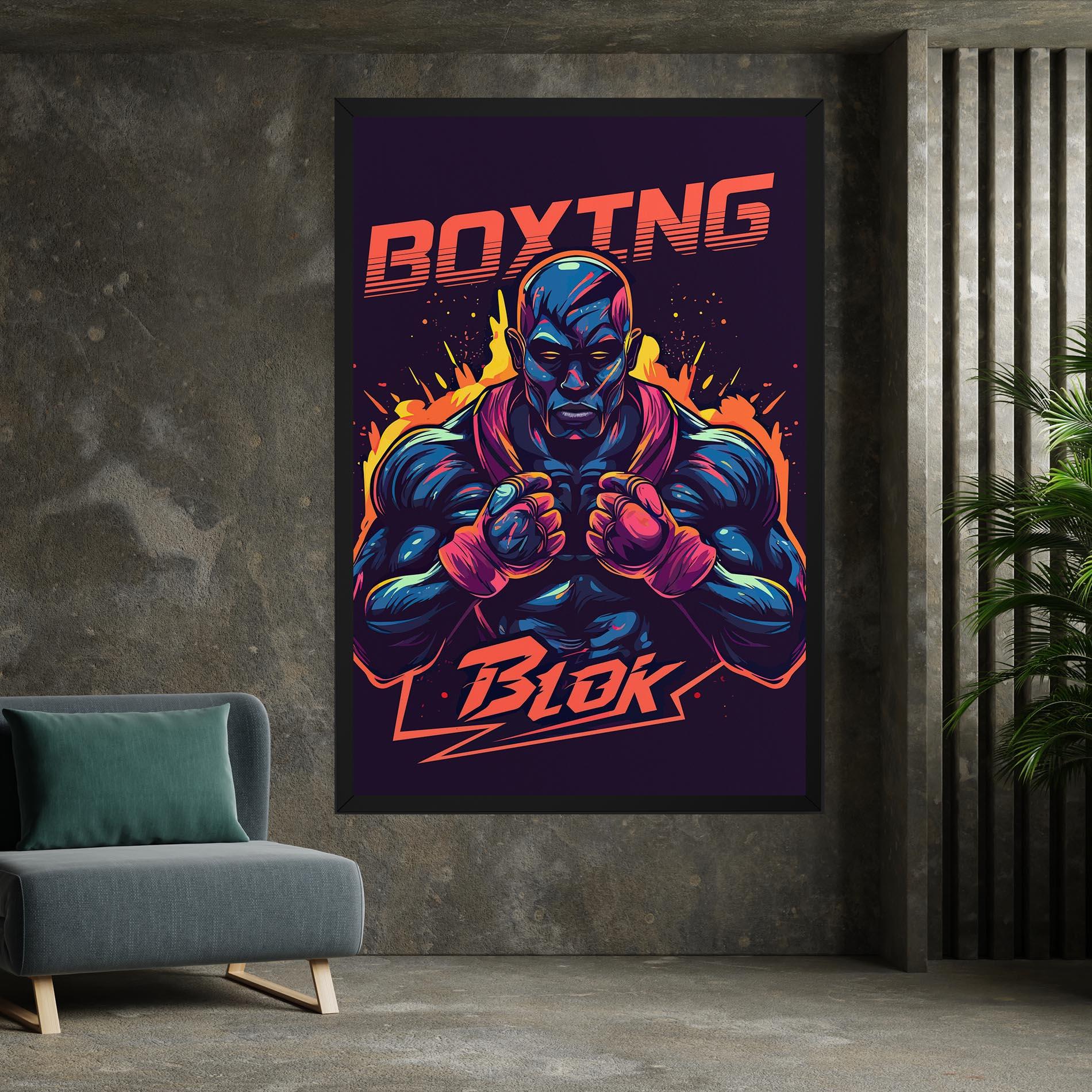 Tablou Canvas Boxing Blok mockup 7