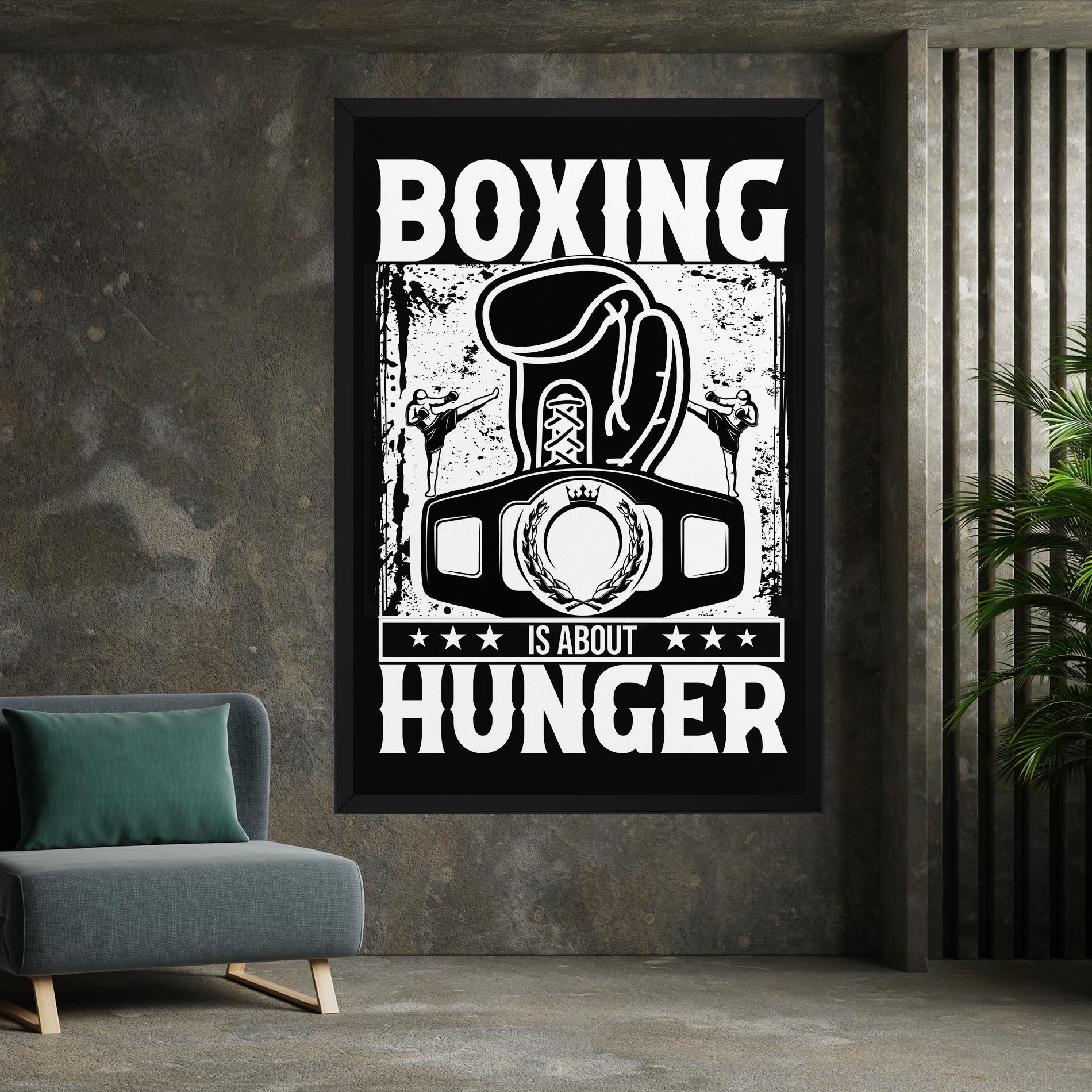 Tablou Canvas Boxing Hunger mockup 7