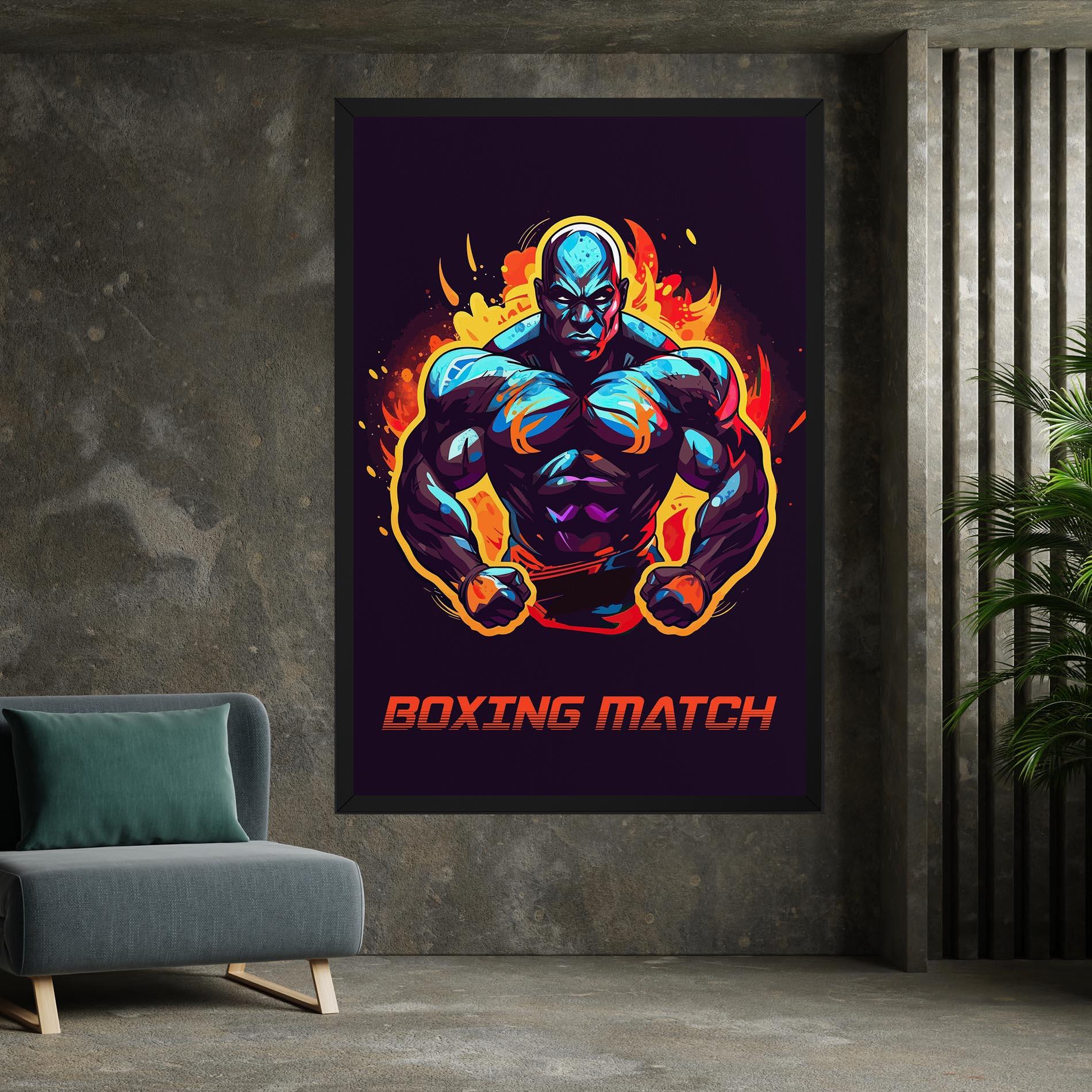 Tablou Canvas Boxing Strong Match mockup 7