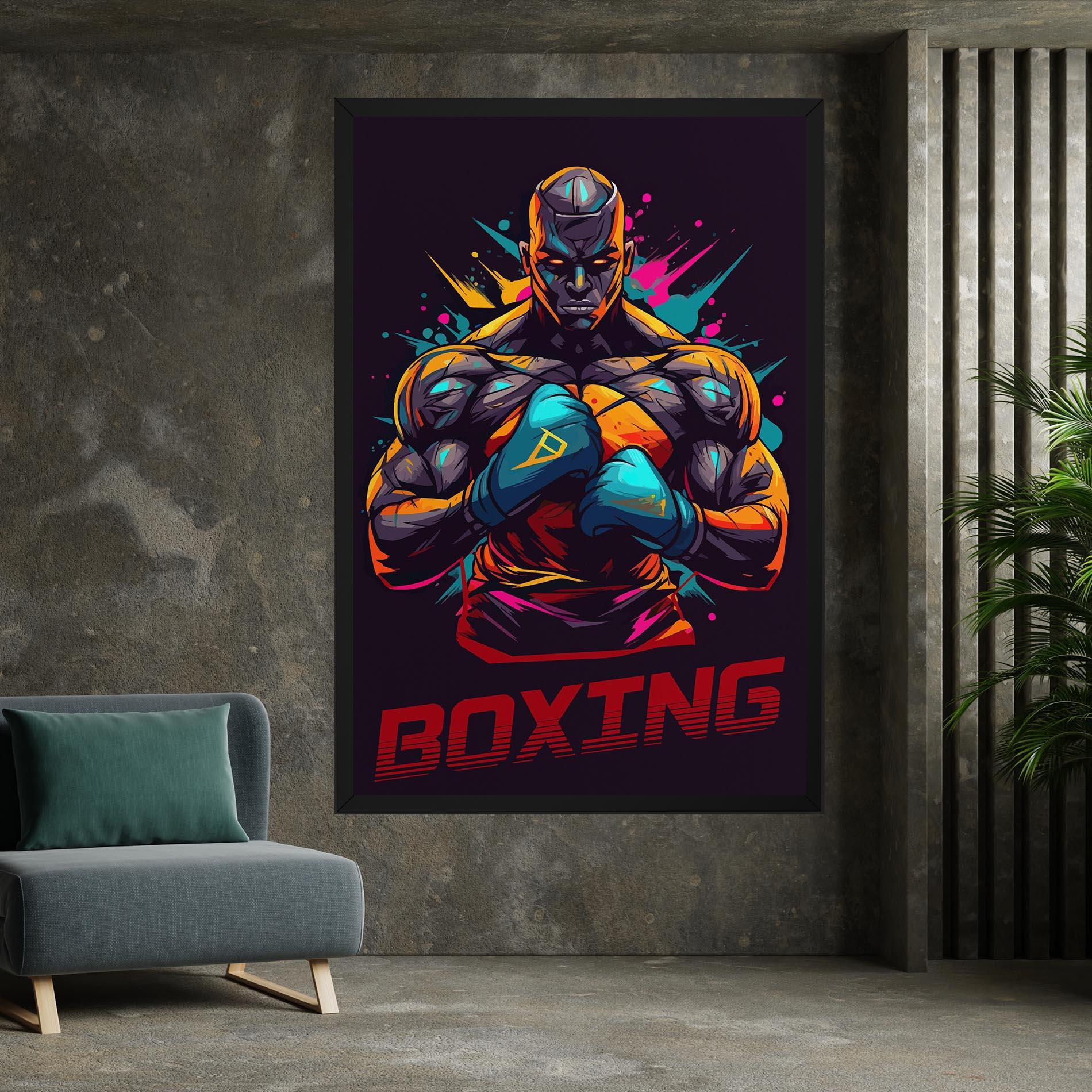 Tablou Canvas Boxing Strong mockup 7
