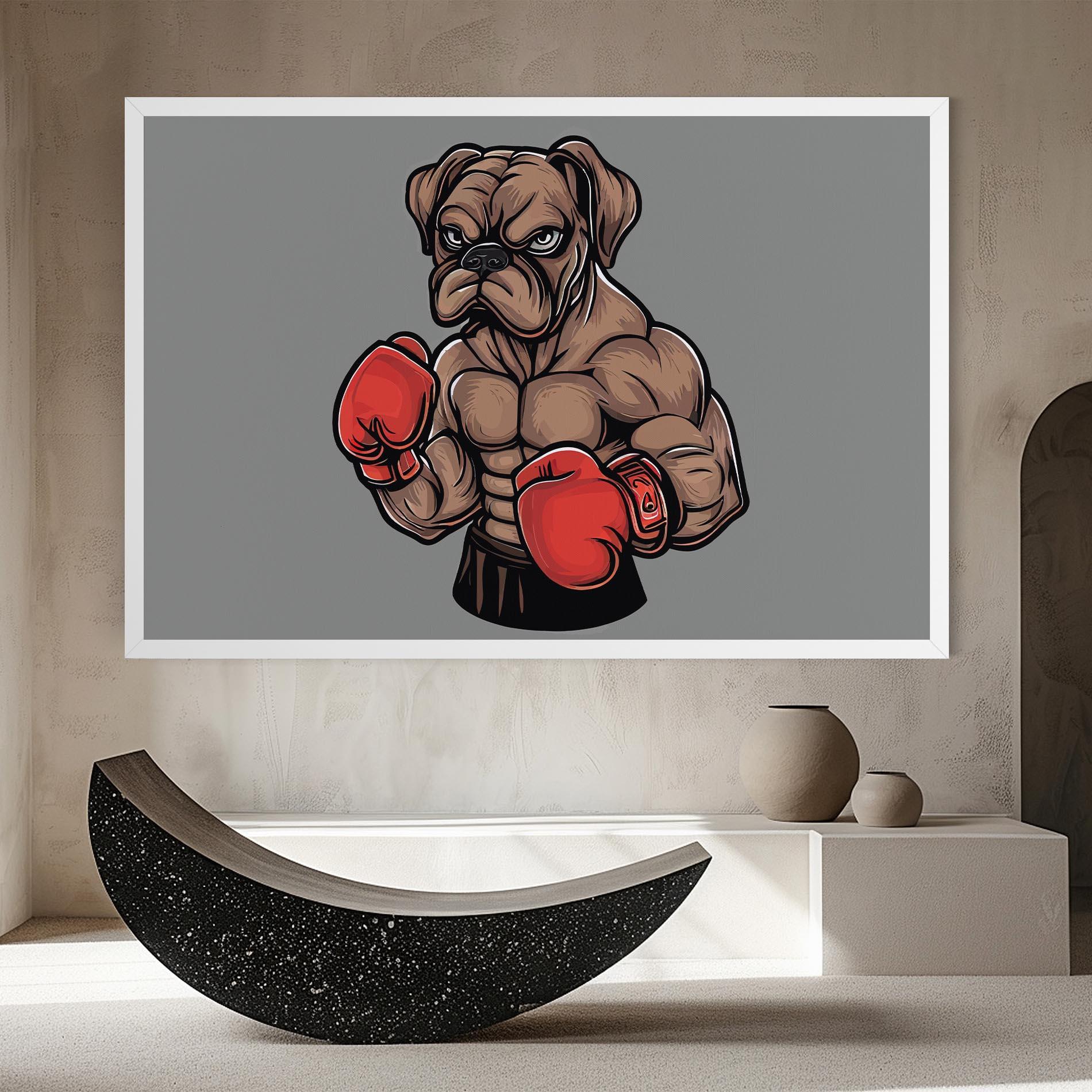 Tablou Canvas Boxer Dog mockup 8