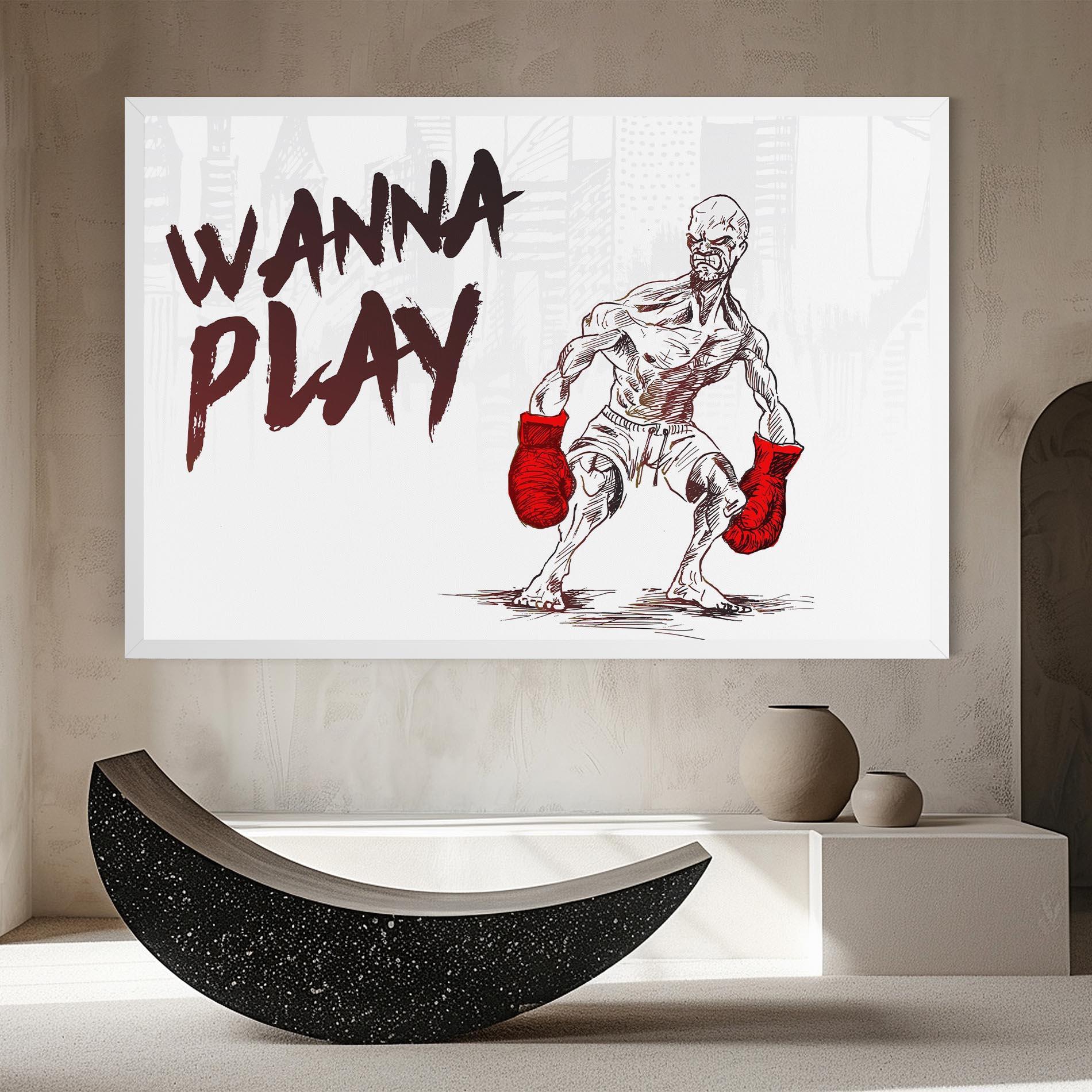 Tablou Canvas Wanna Play Box mockup 8