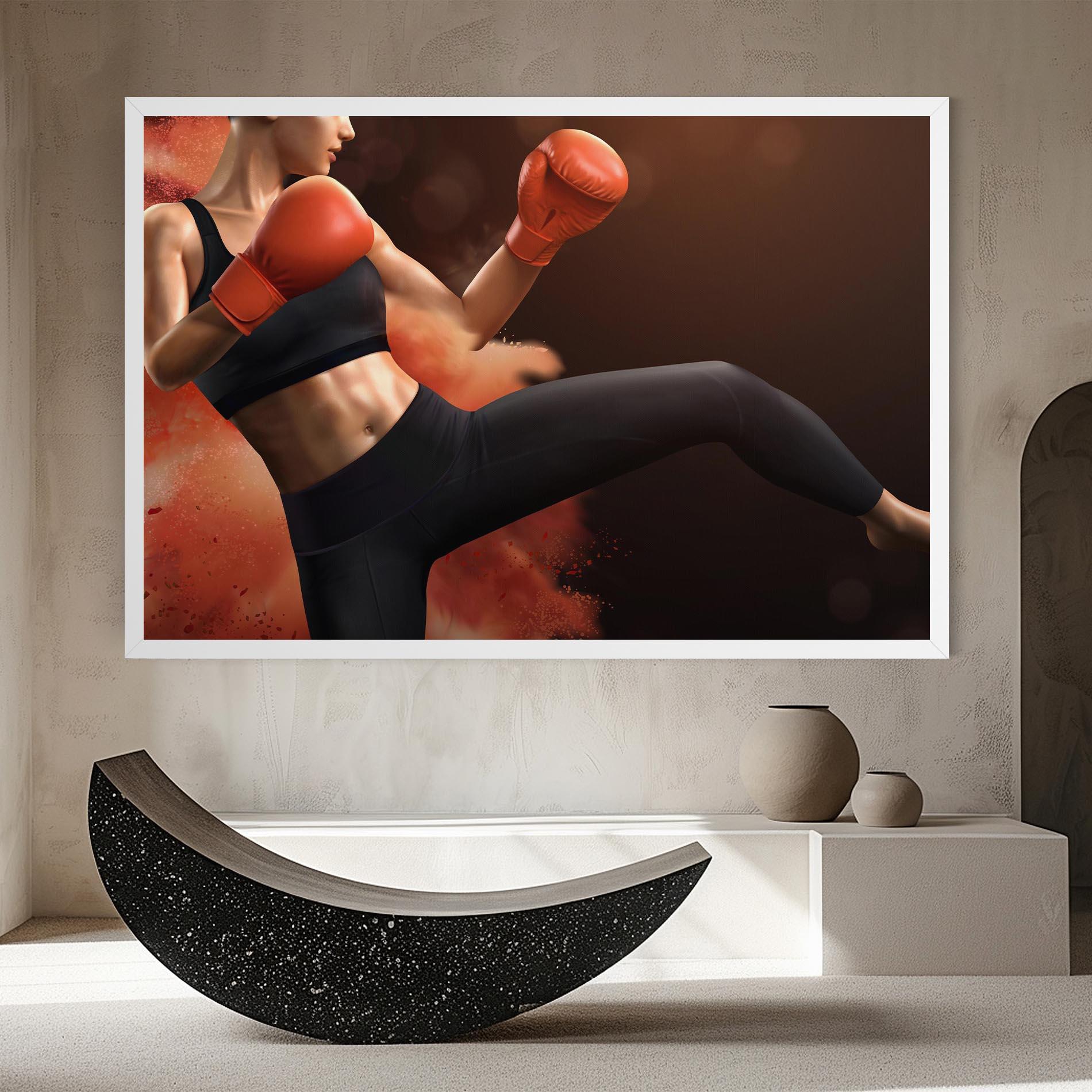 Tablou Canvas Woman Box mockup 8