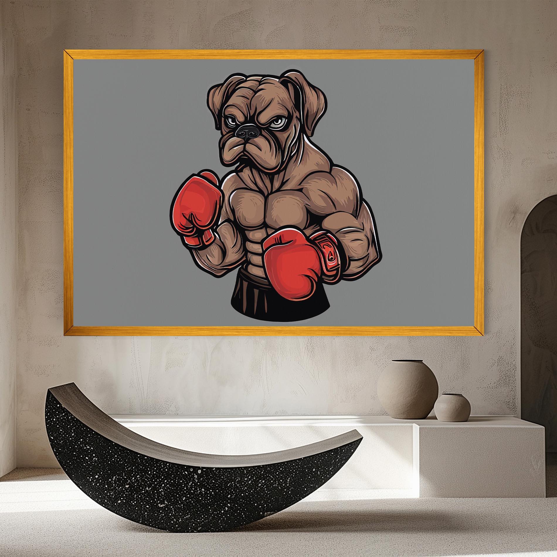 Tablou Canvas Boxer Dog mockup 8