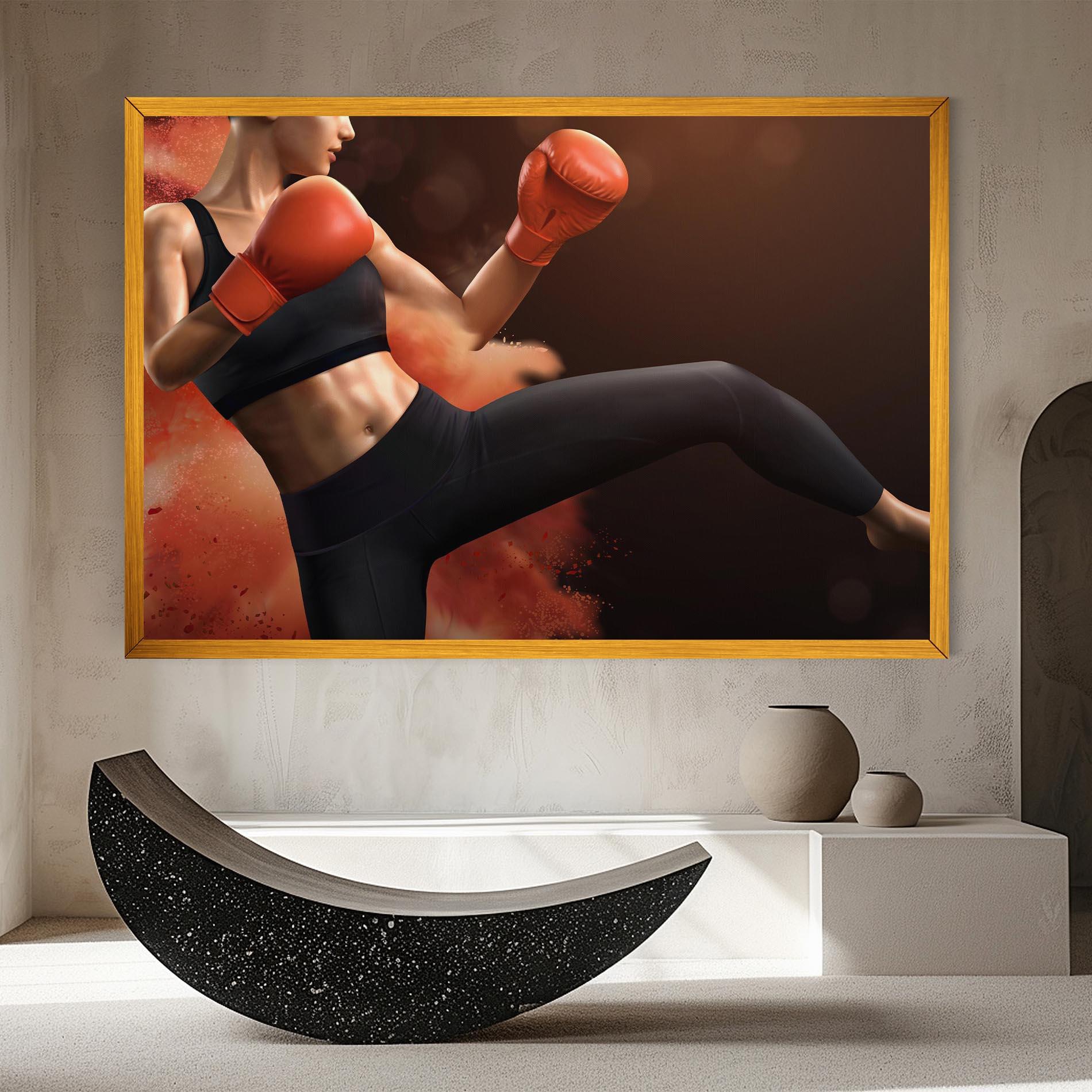 Tablou Canvas Woman Box mockup 8