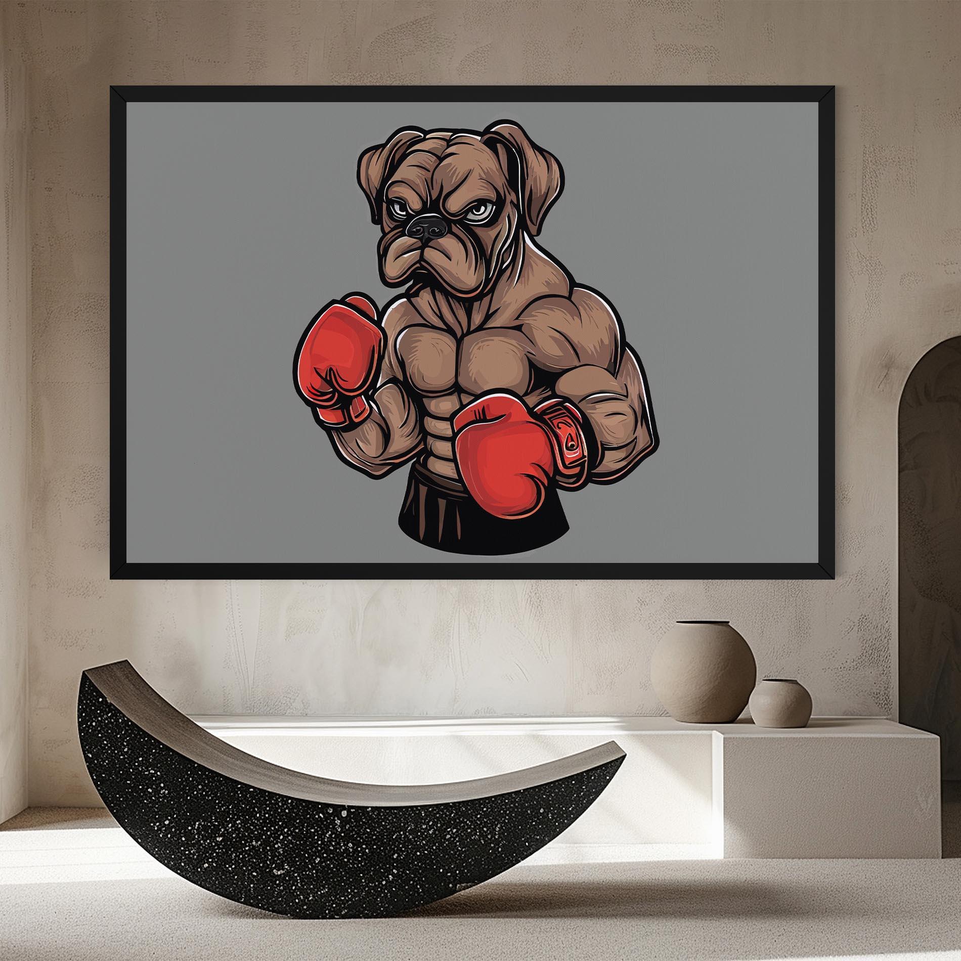 Tablou Canvas Boxer Dog mockup 8