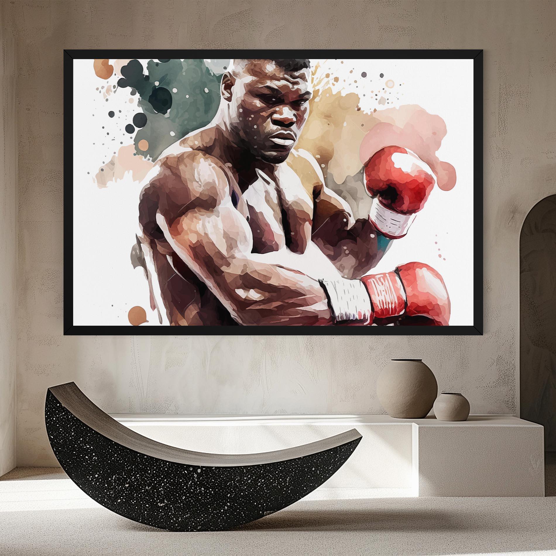 Tablou Canvas Boxing Cream Green mockup 8