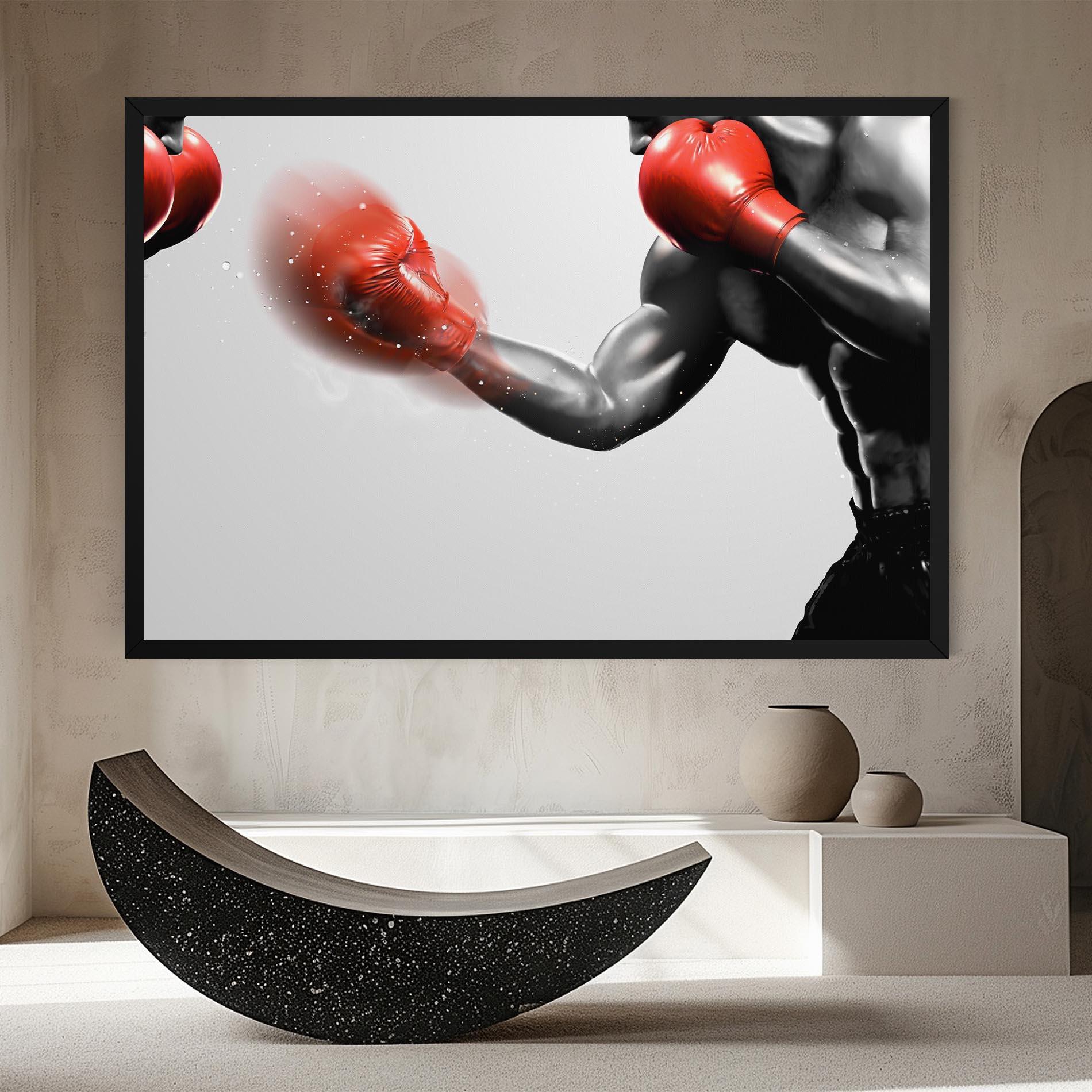 Tablou Canvas Red Smoke Box mockup 8