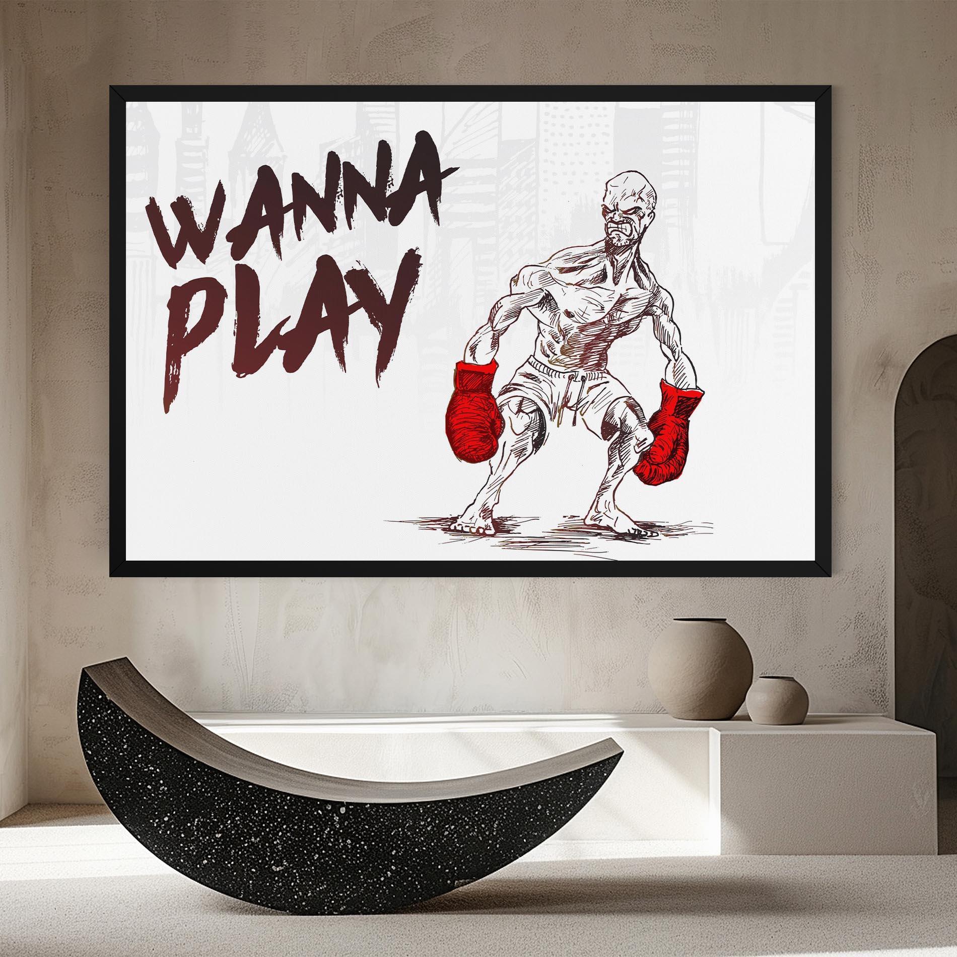 Tablou Canvas Wanna Play Box mockup 8