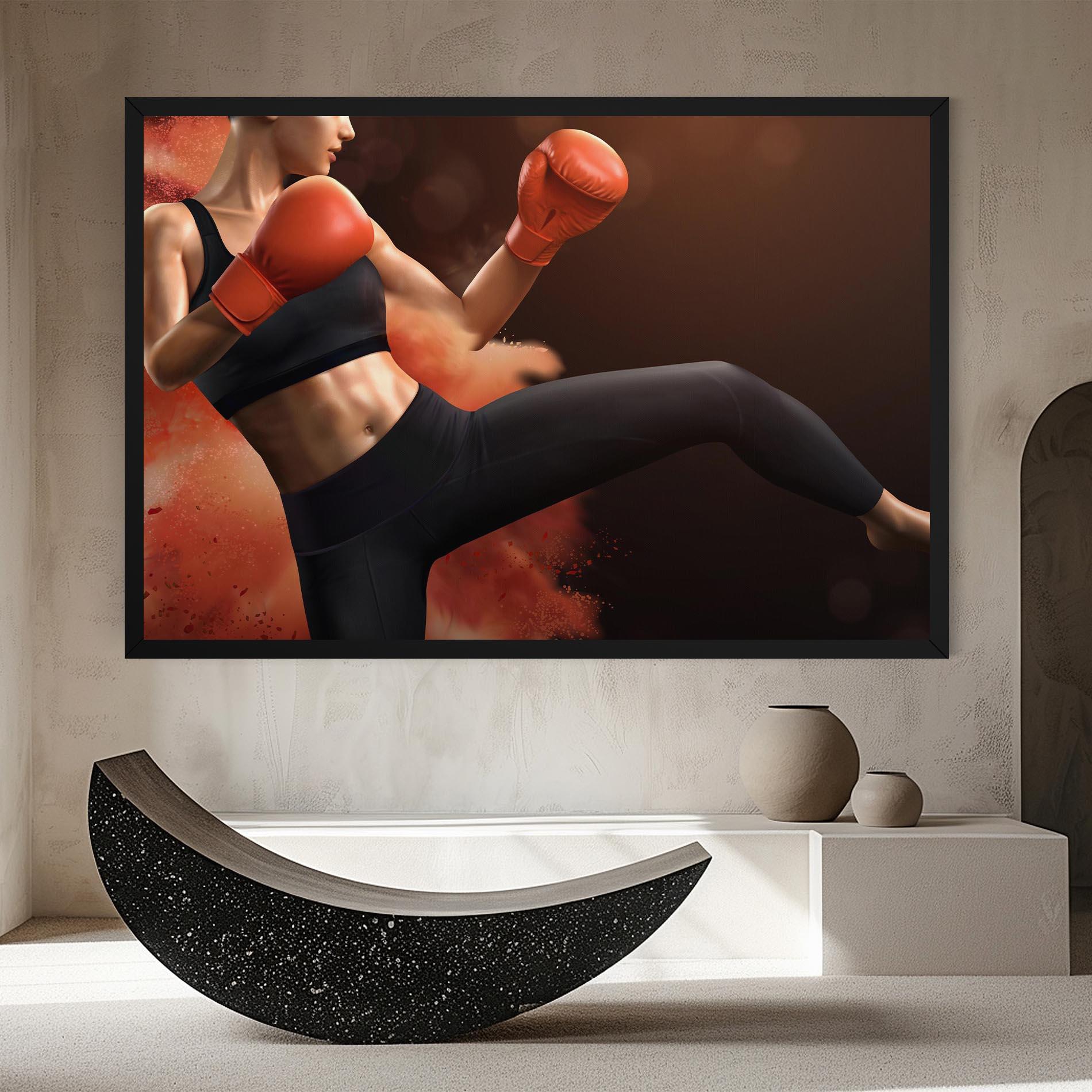 Tablou Canvas Woman Box mockup 8