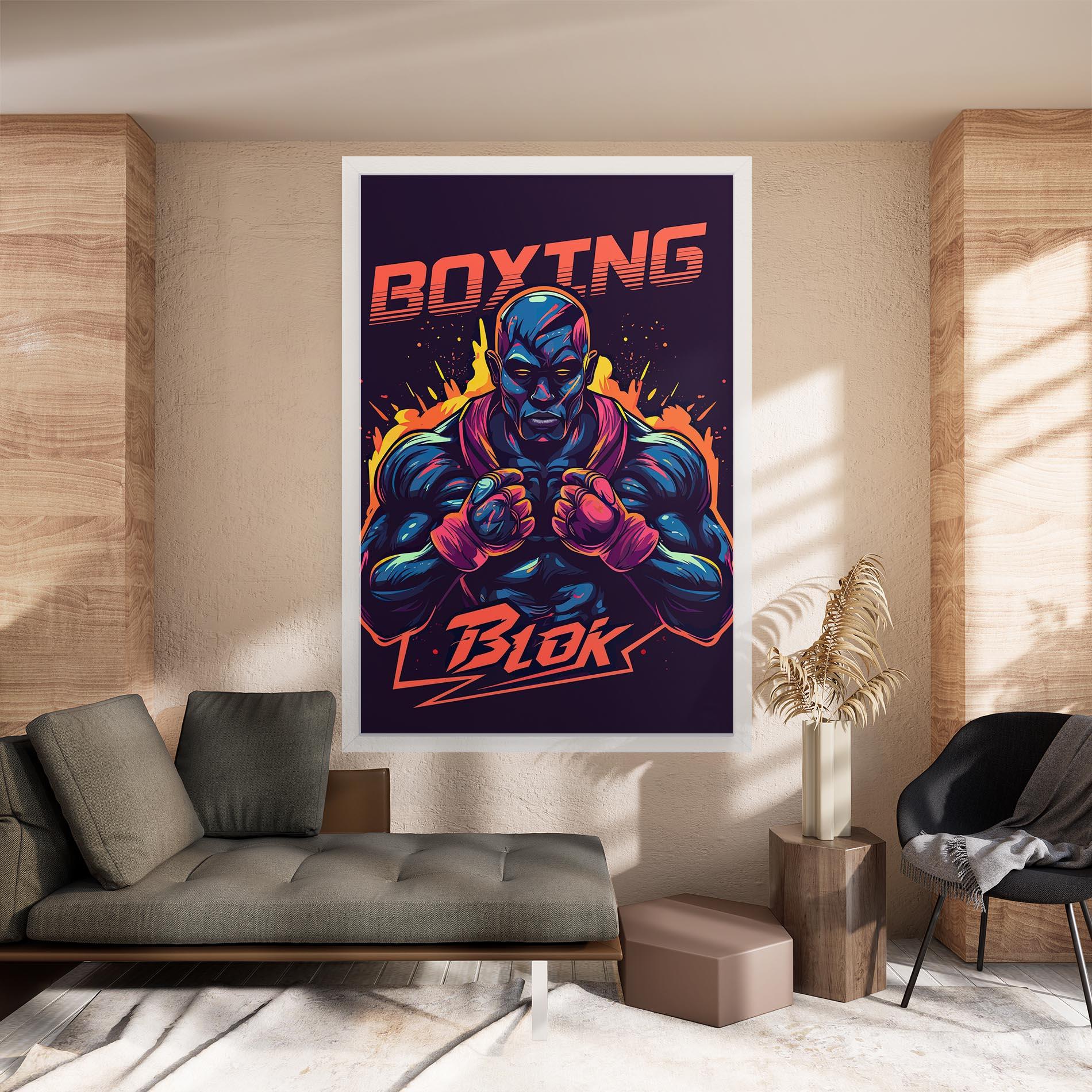 Tablou Canvas Boxing Blok mockup 8