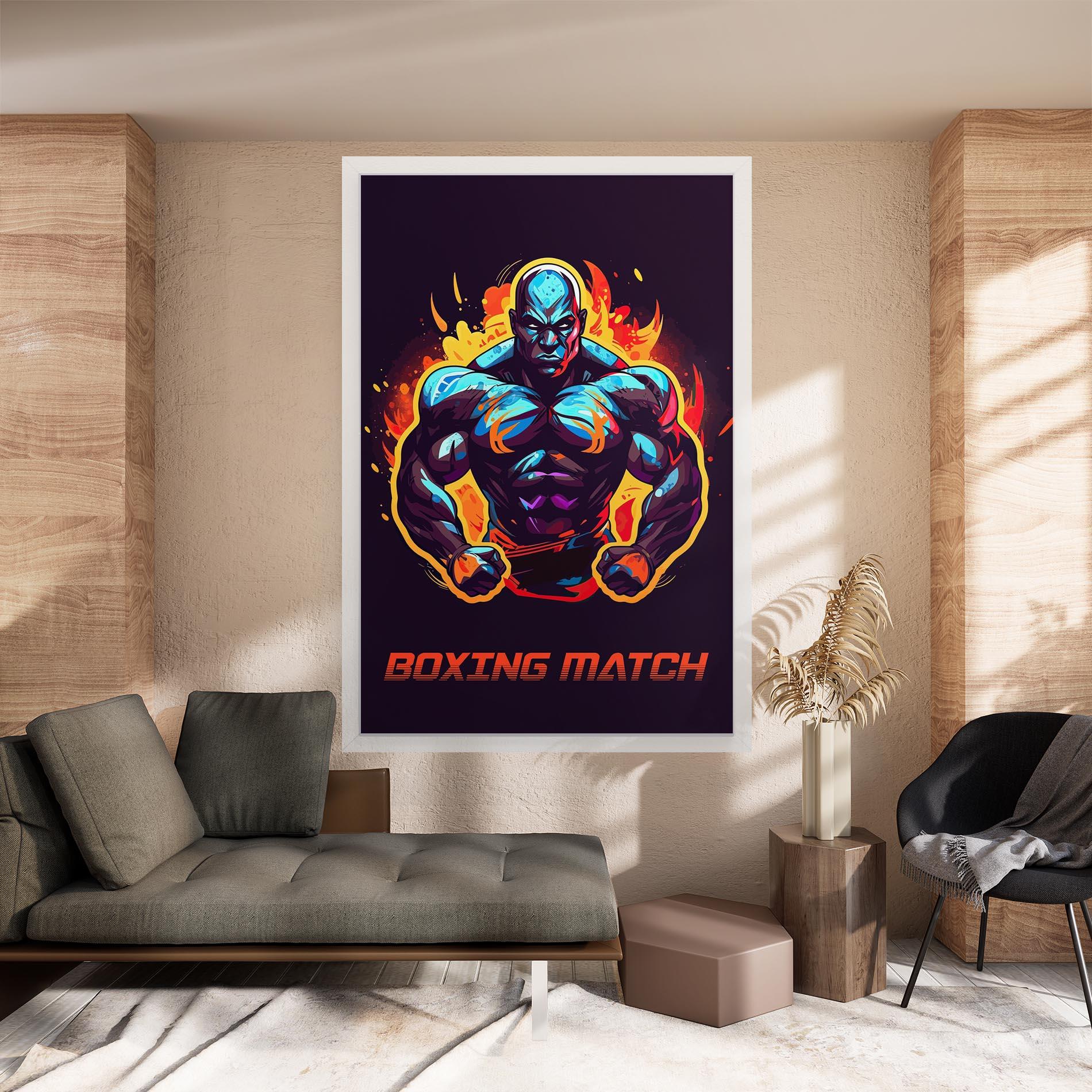 Tablou Canvas Boxing Strong Match mockup 8