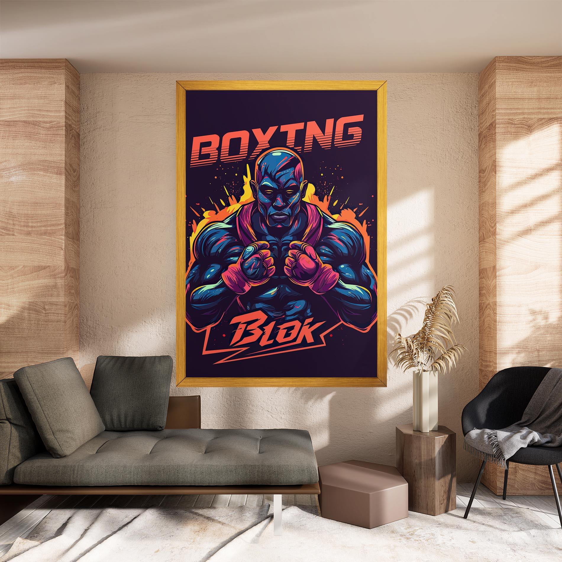 Tablou Canvas Boxing Blok mockup 8