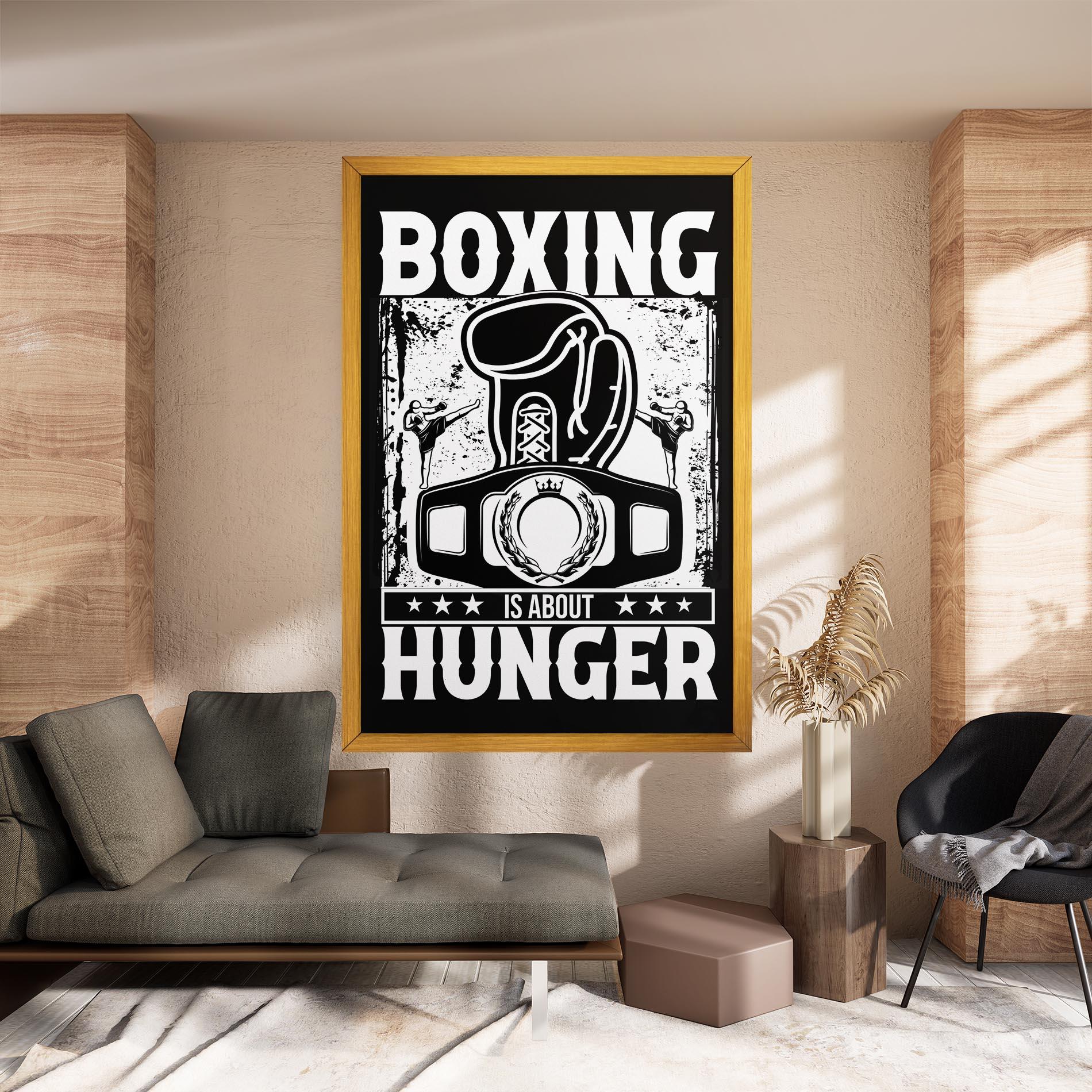 Tablou Canvas Boxing Hunger mockup 8