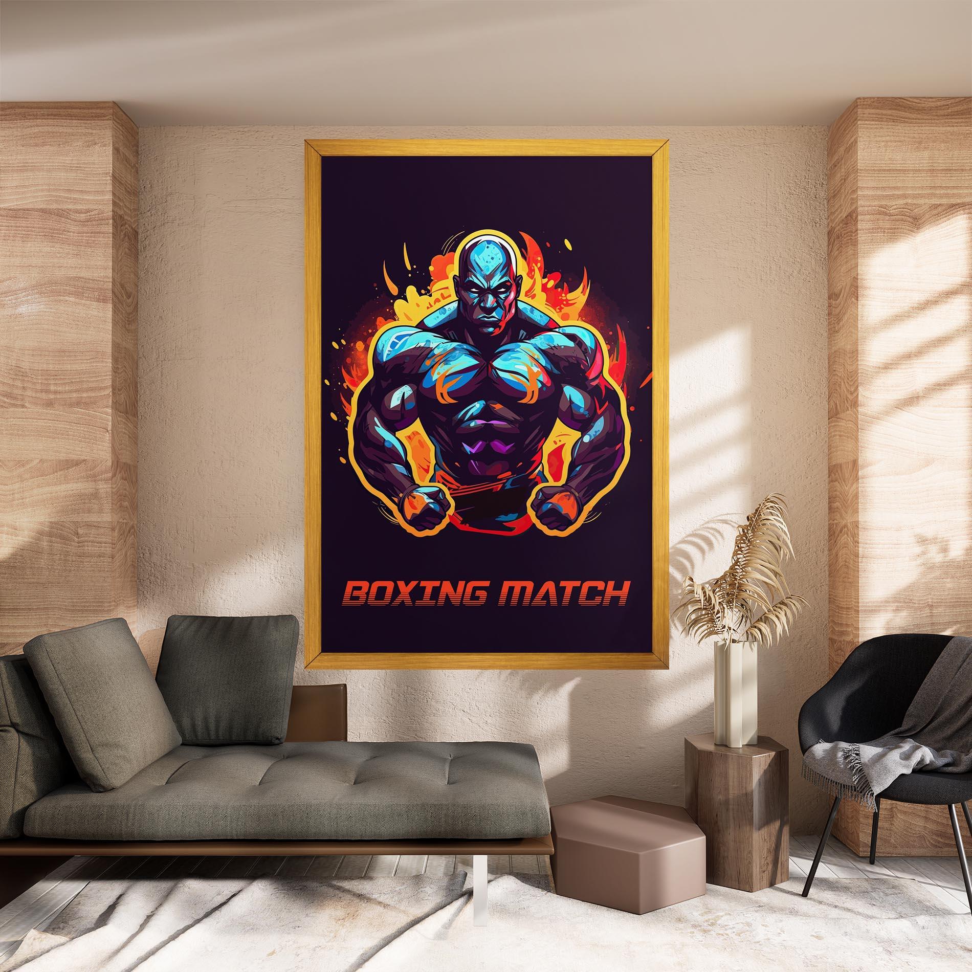 Tablou Canvas Boxing Strong Match mockup 8