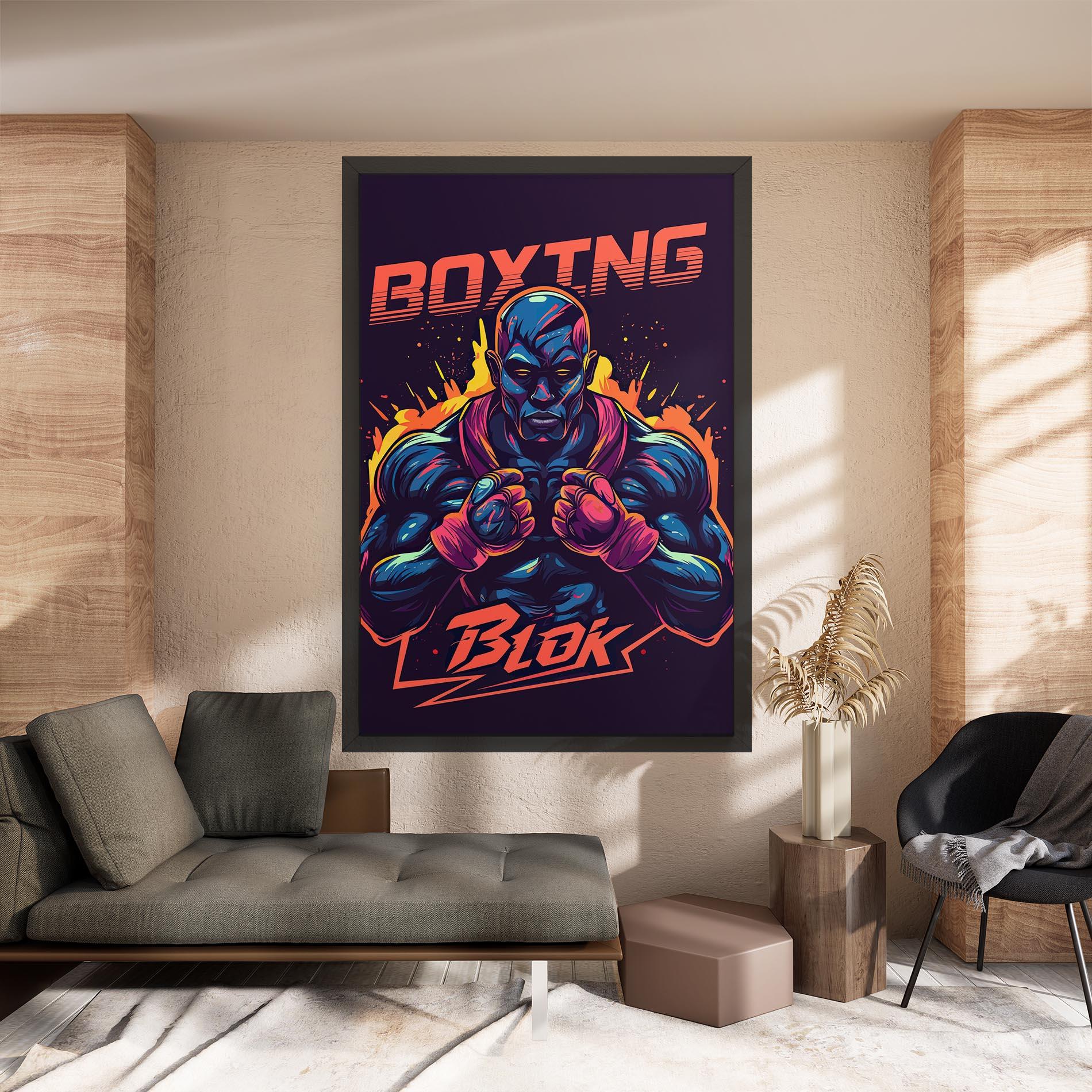 Tablou Canvas Boxing Blok mockup 8