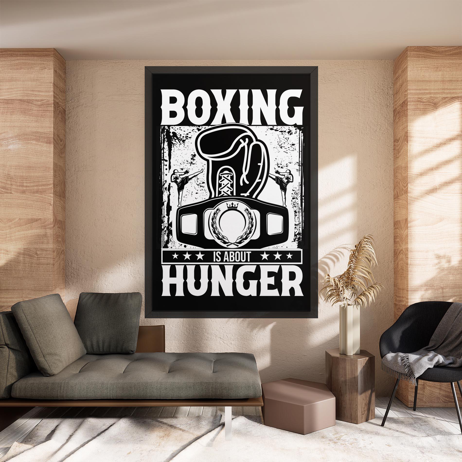 Tablou Canvas Boxing Hunger mockup 8