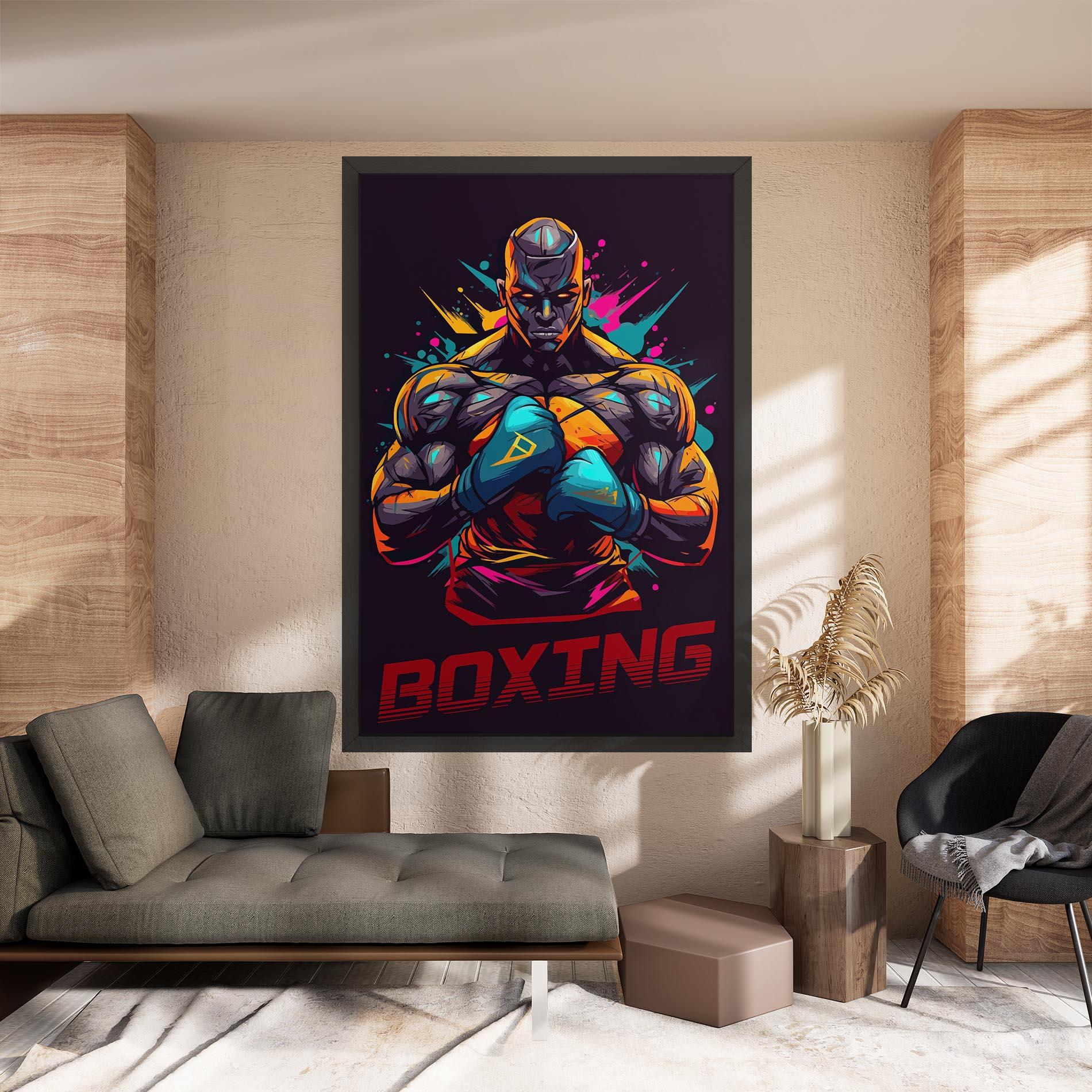 Tablou Canvas Boxing Strong mockup 8