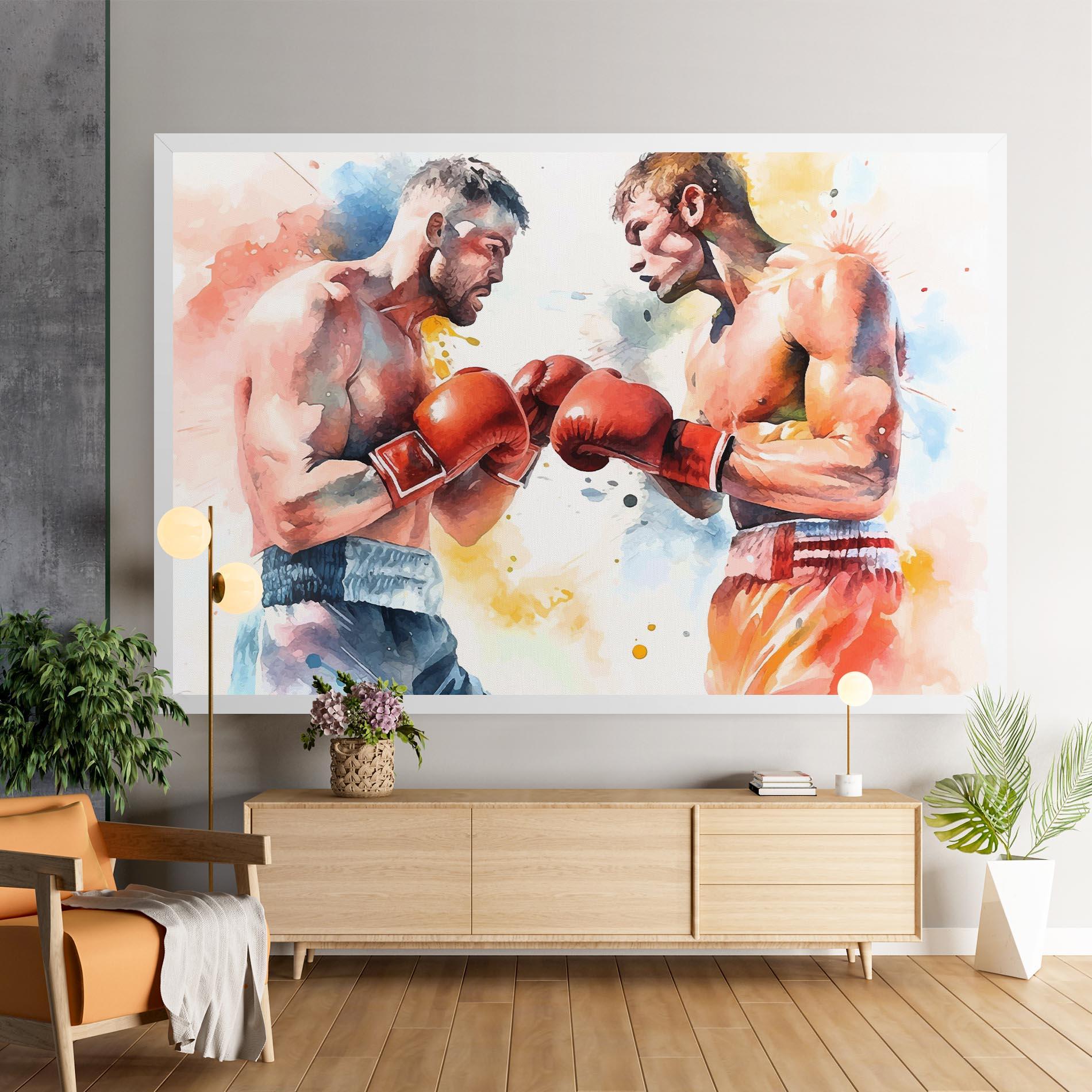 Tablou Canvas Boxing Match Art mockup 9