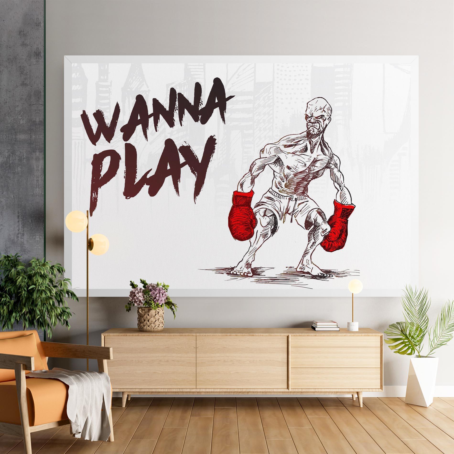 Tablou Canvas Wanna Play Box mockup 9