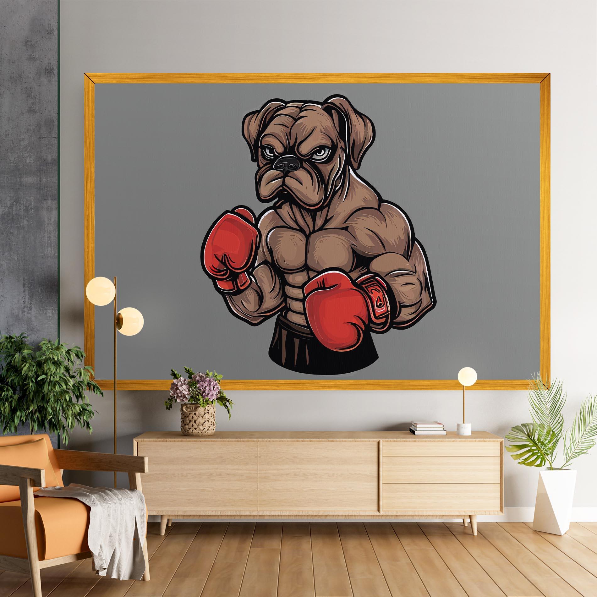 Tablou Canvas Boxer Dog mockup 9