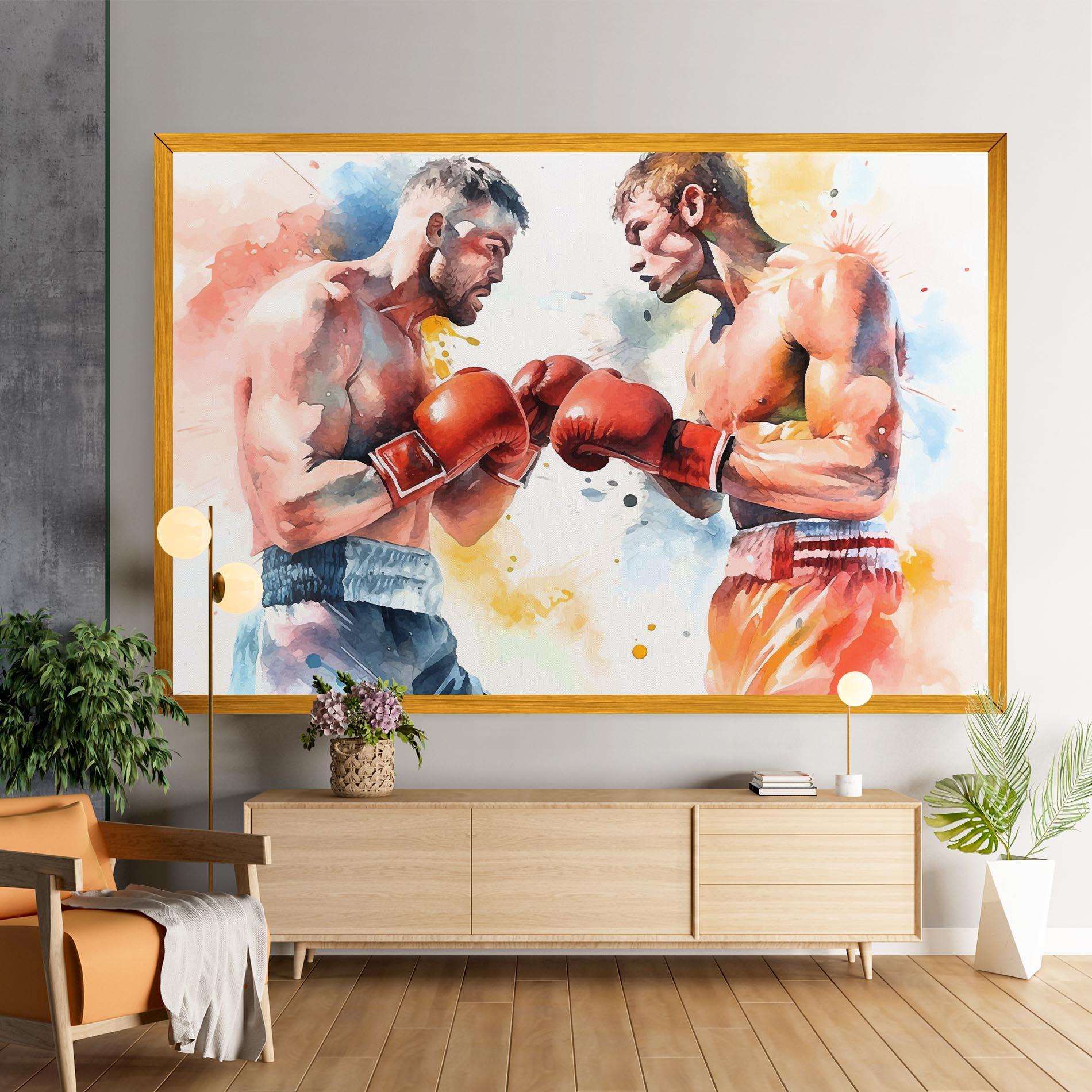 Tablou Canvas Boxing Match Art mockup 9