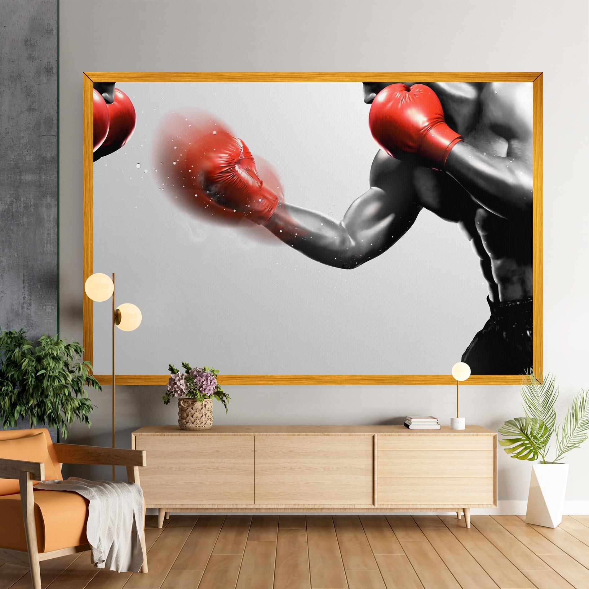 Tablou Canvas Red Smoke Box mockup 9