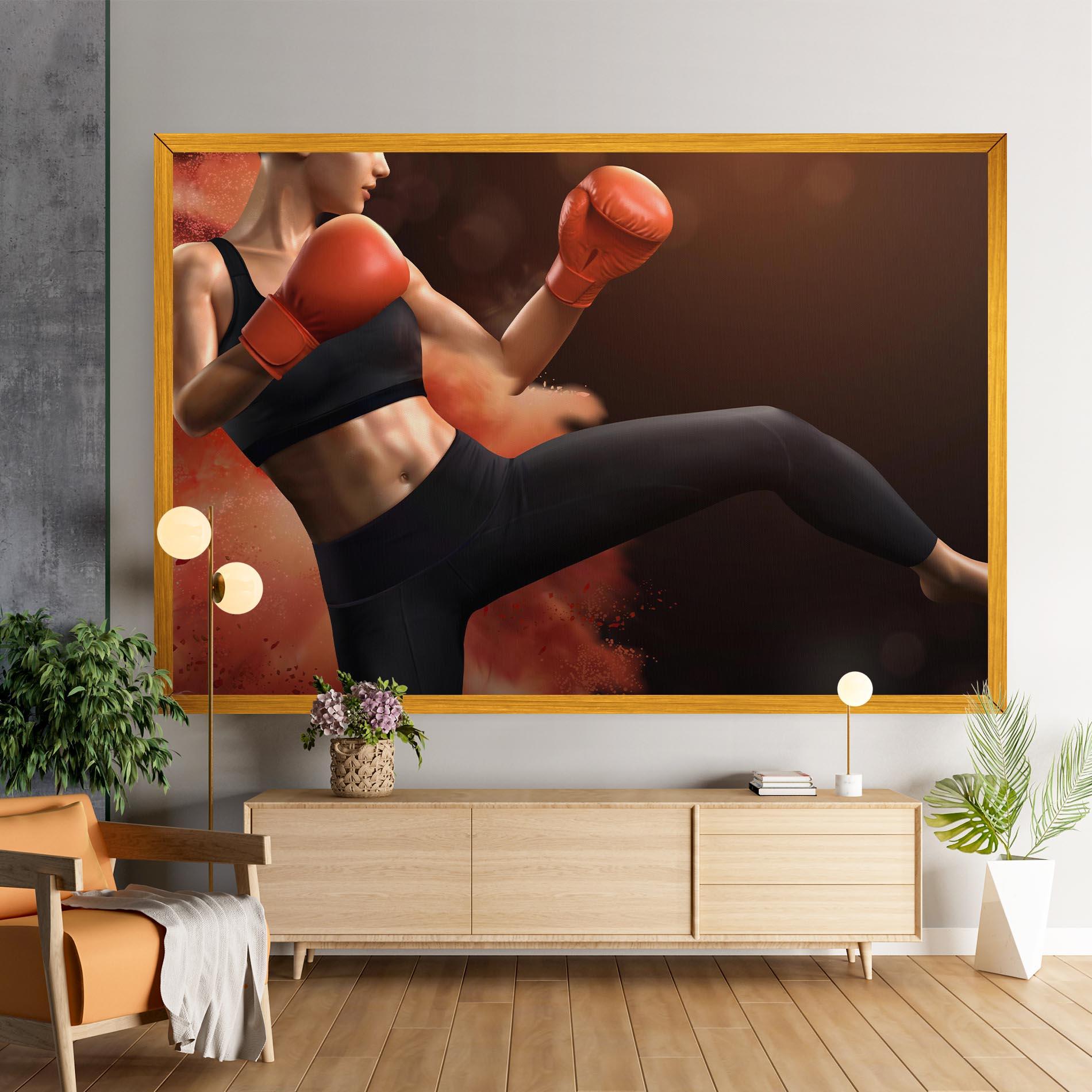 Tablou Canvas Woman Box mockup 9