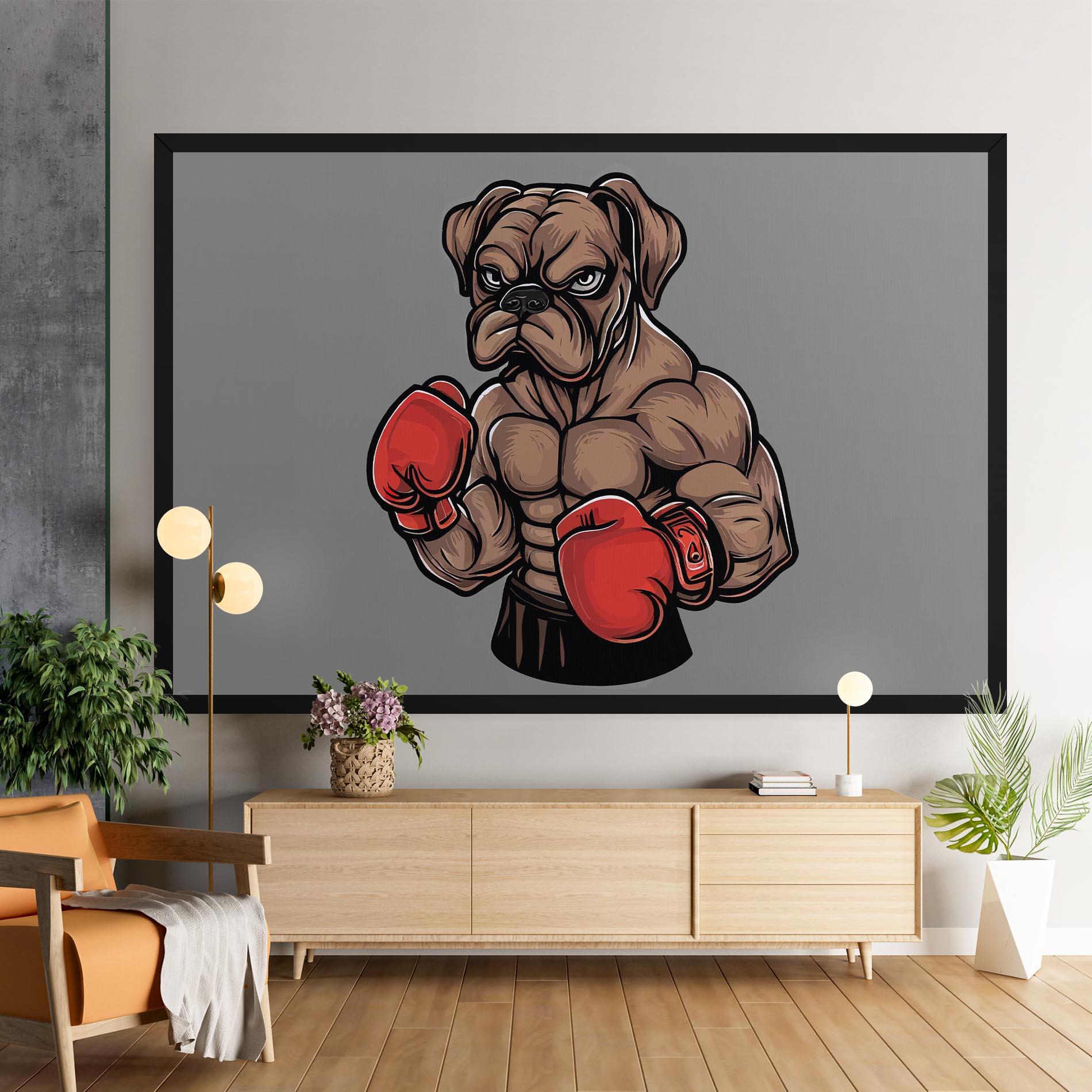 Tablou Canvas Boxer Dog mockup 9