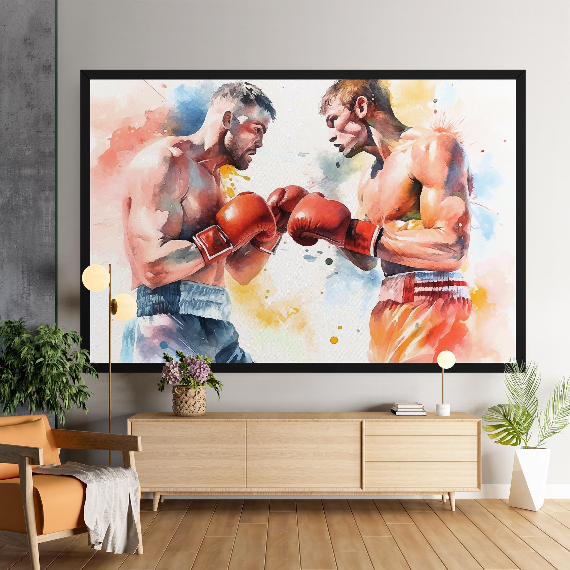Tablou Canvas Boxing Match Art mockup 9