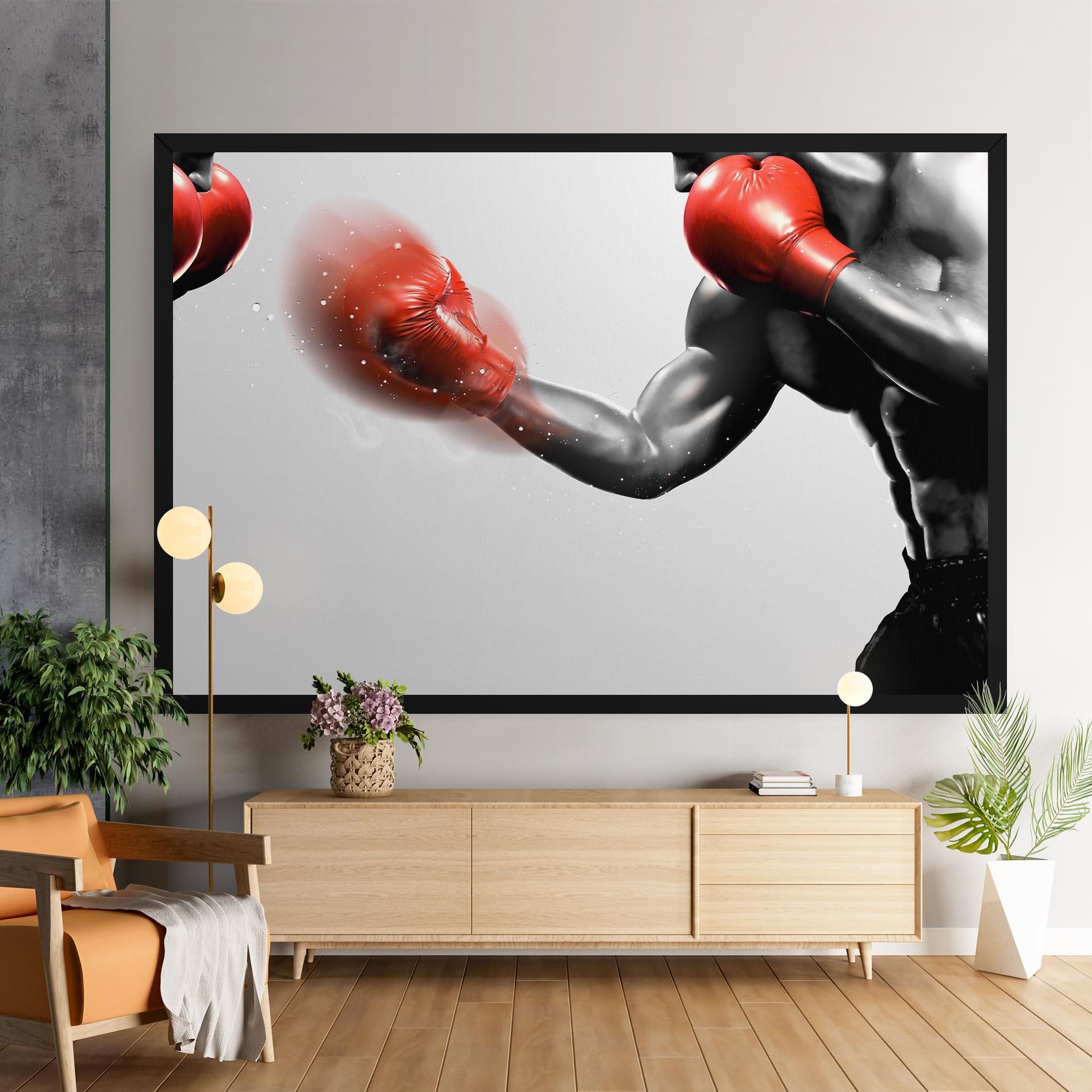 Tablou Canvas Red Smoke Box mockup 9